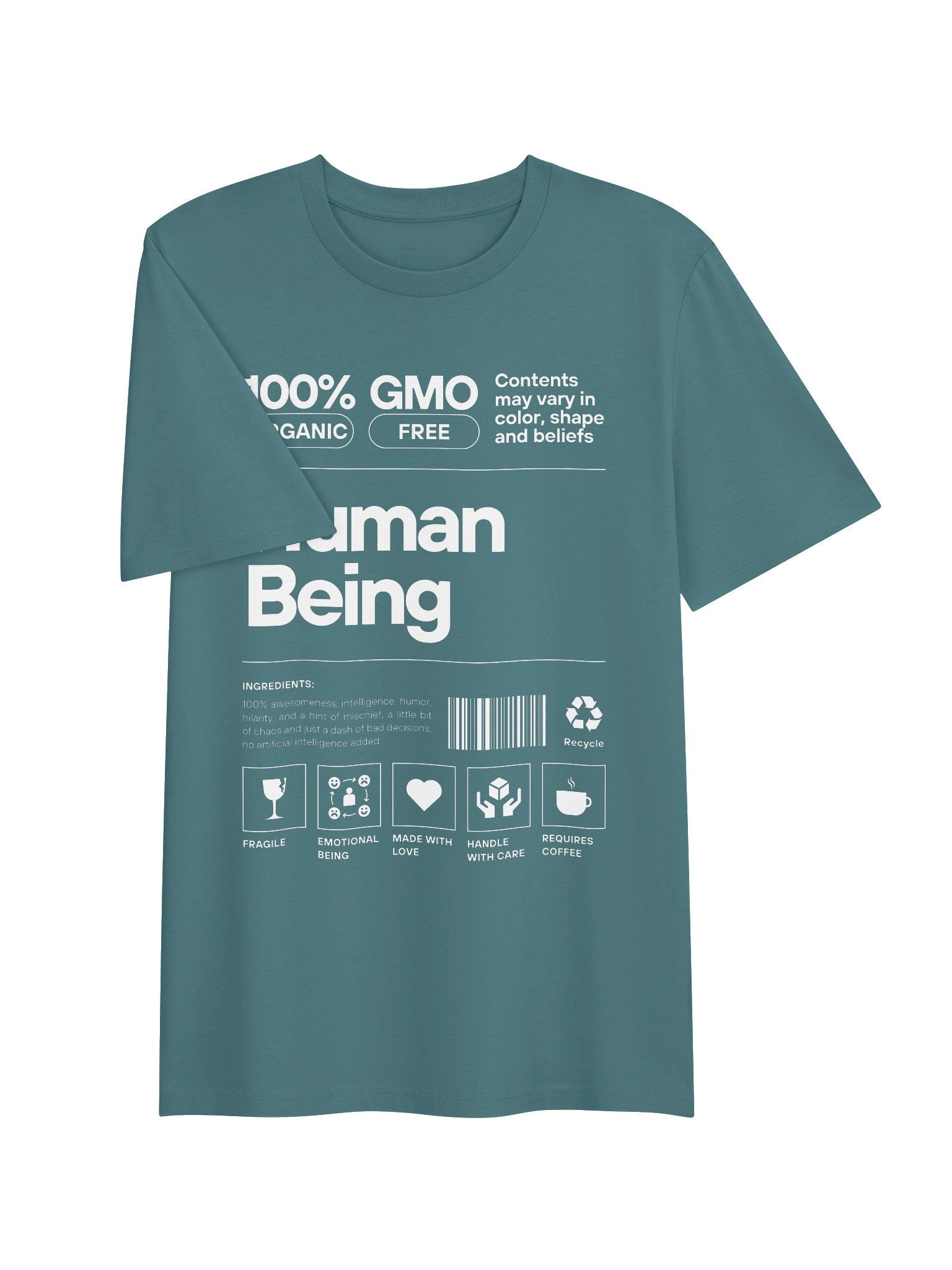 100% Human Being — Certified Organic -- Unisex Tee product image (11)