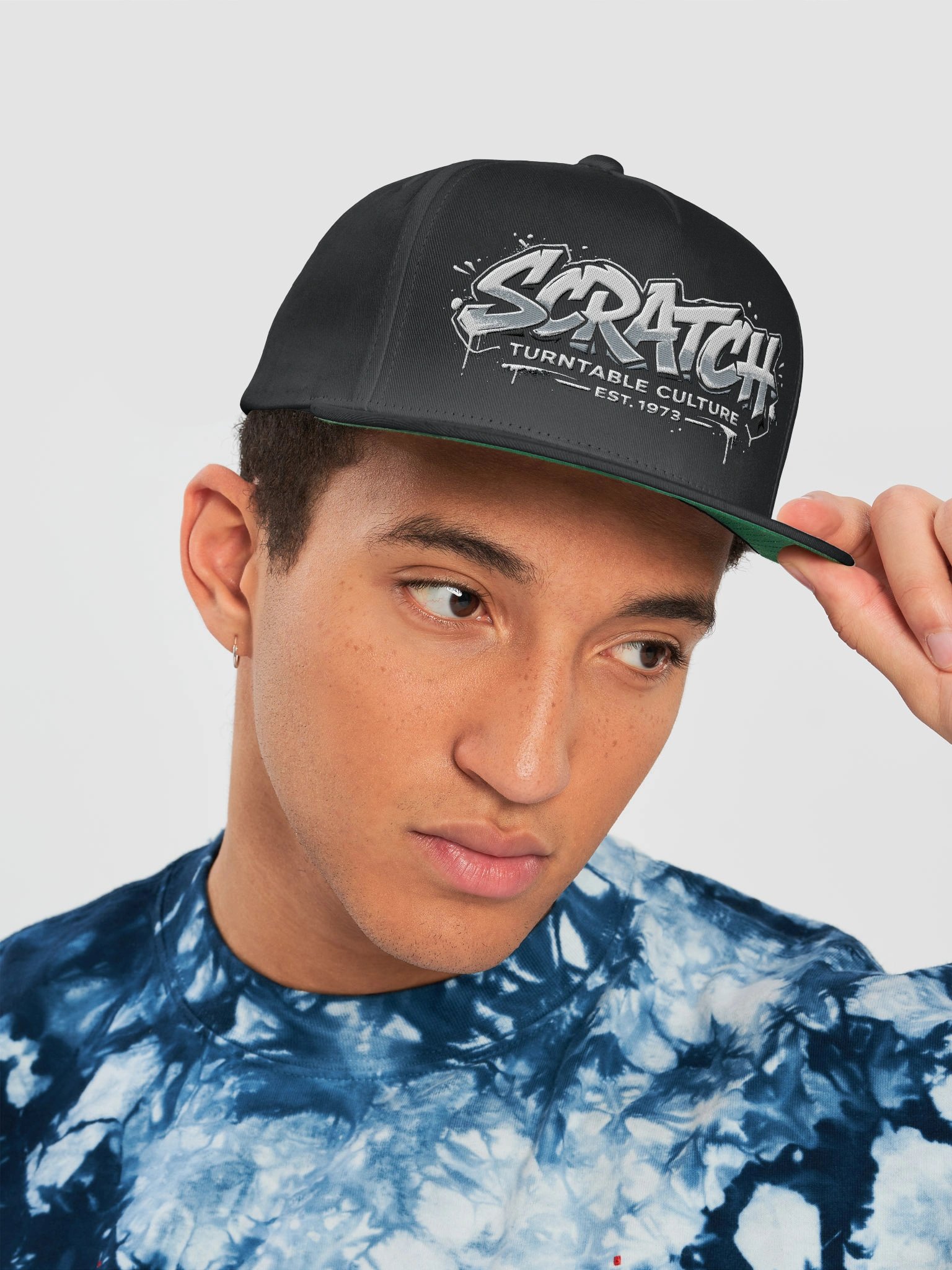 SCRATCH LOGO SNAPBACK - GRAFFITI VERSION (WHITE) product image (20)