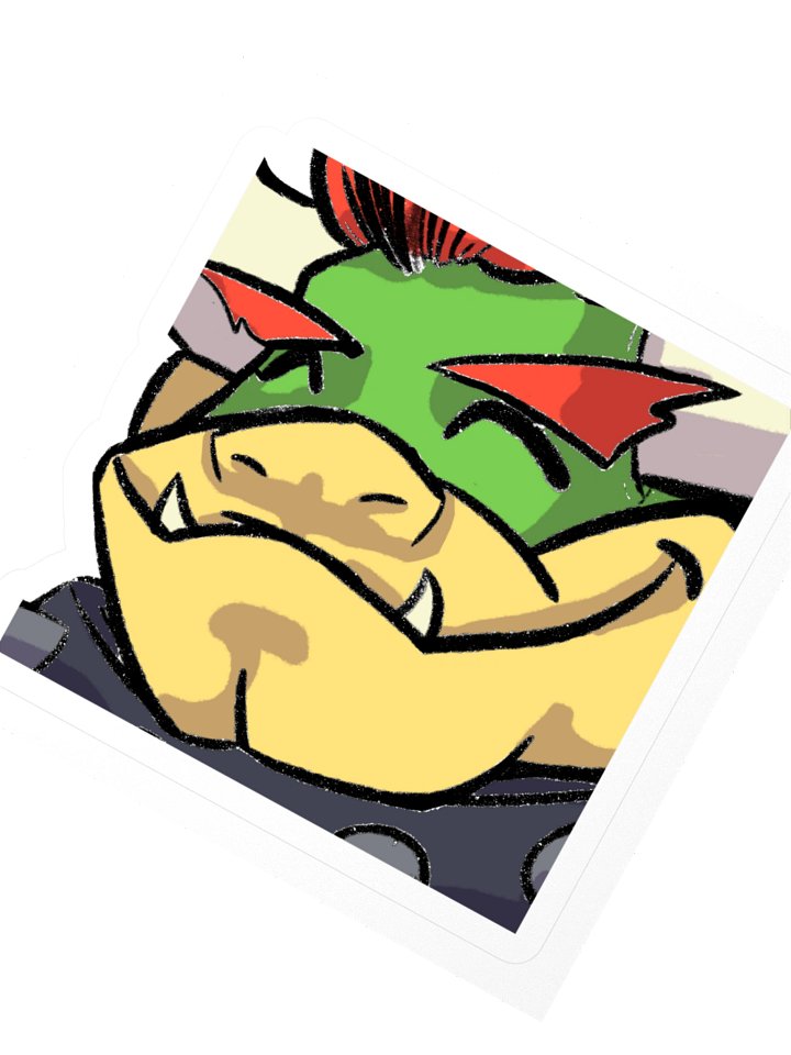 Bowser Grin Emote Sticker product image (2)