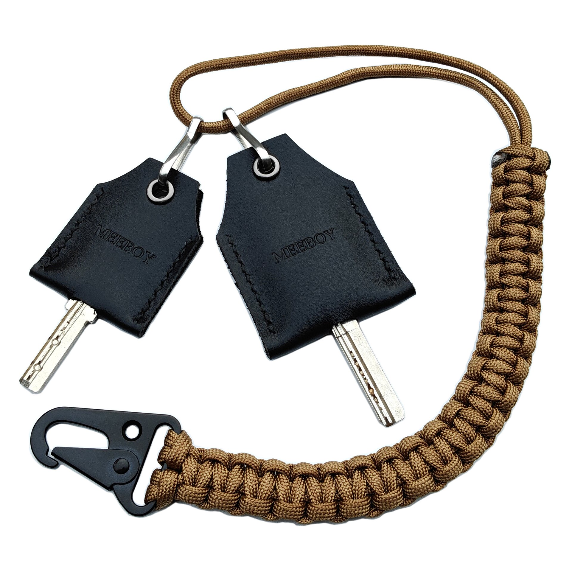 MEEBOY large and small key covers with long Lanyard keychain,key sleeve for broken car key product image (1)