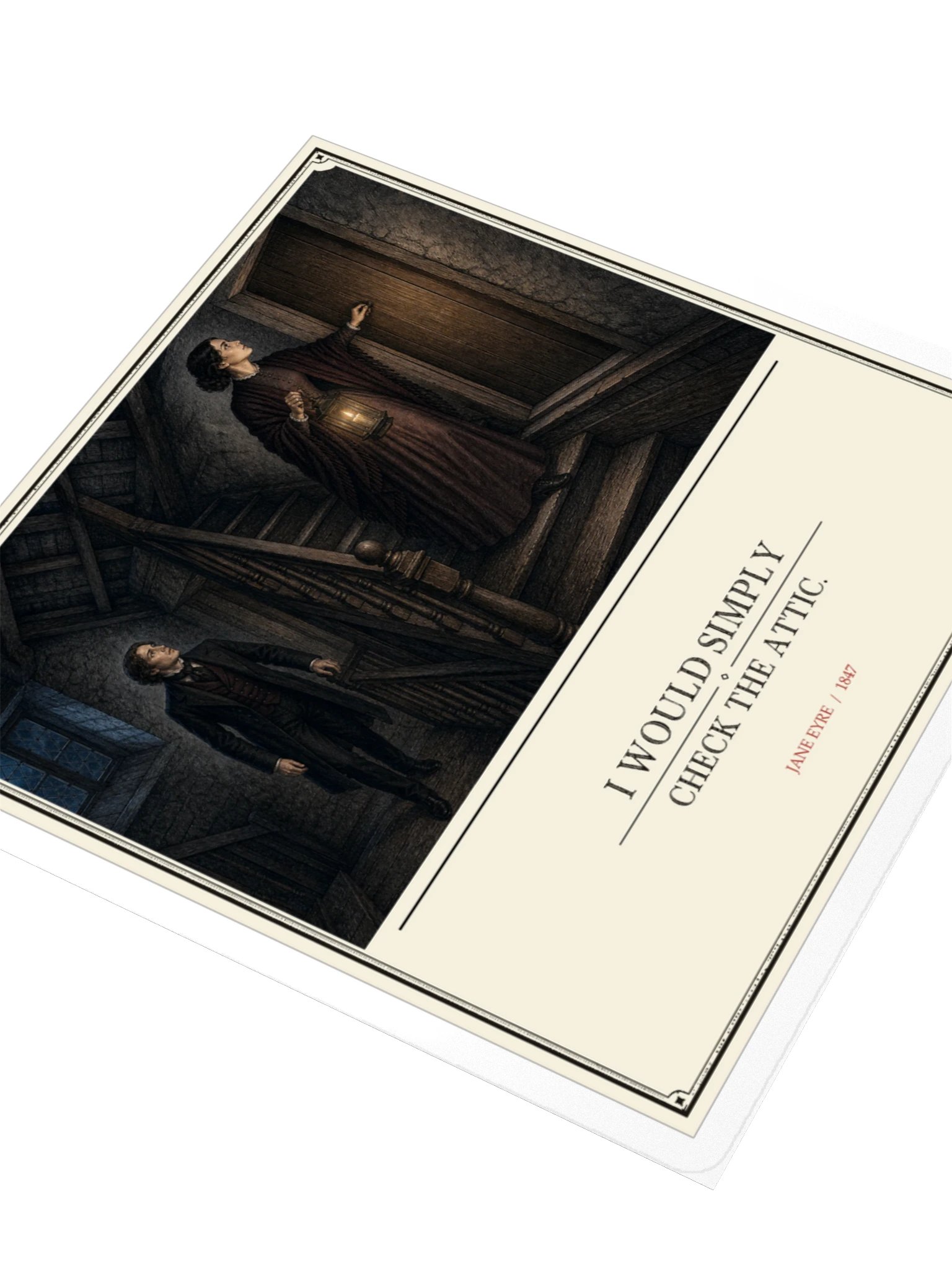 Check The Attic -- Jane Eyre Sticker product image (3)