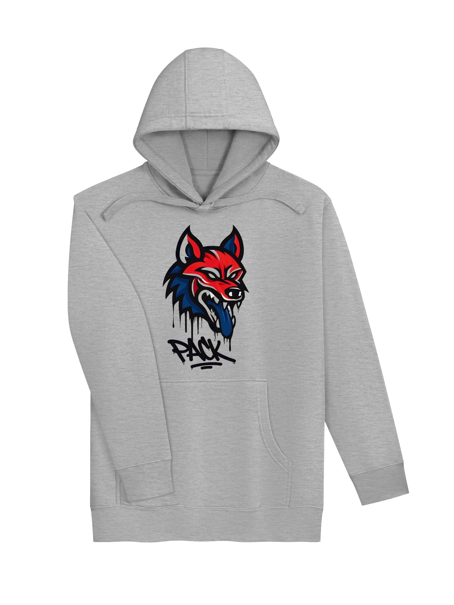 Vibrant Wolf Graphic Hoodie product image (9)