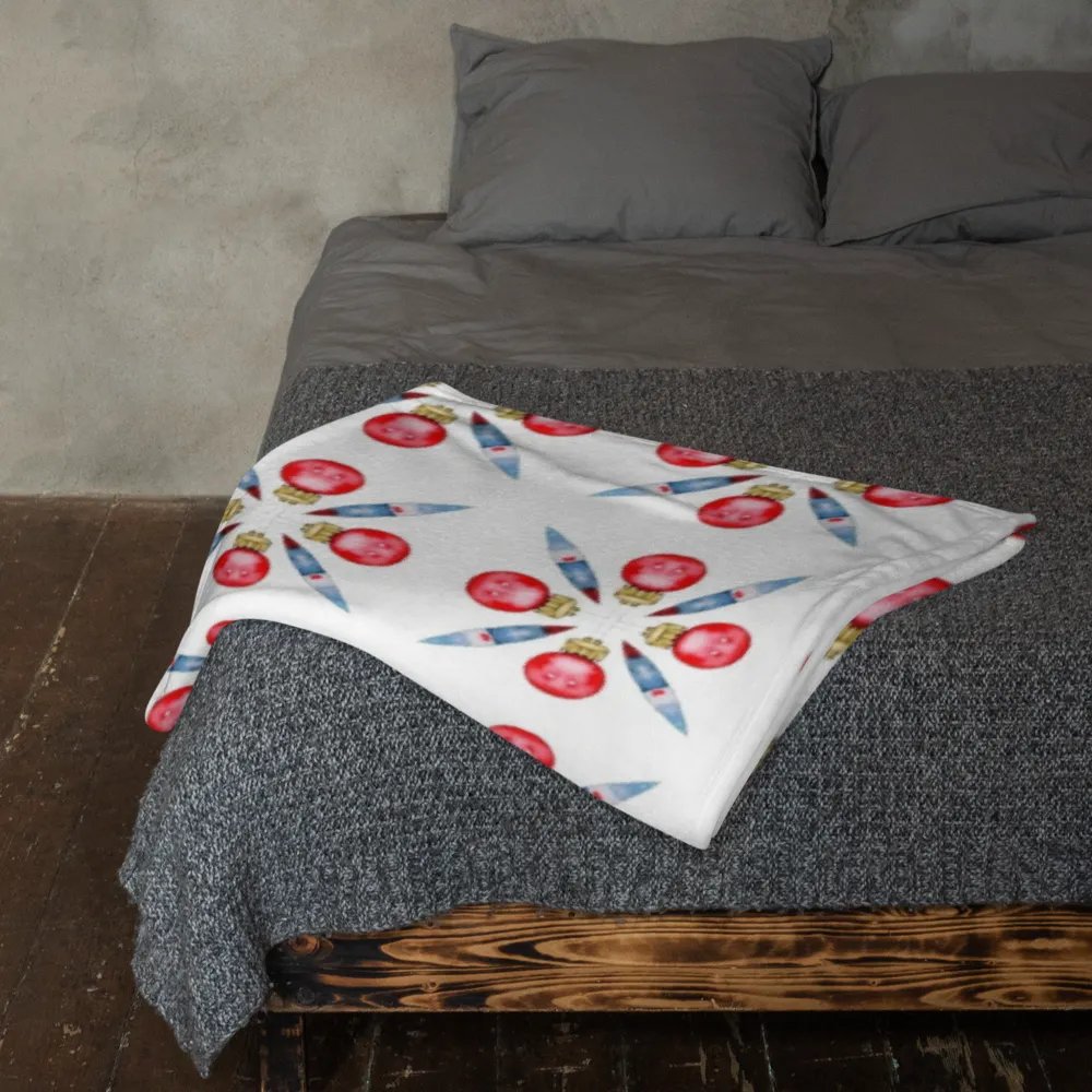 Festive Bauble Throw Blanket product image (12)