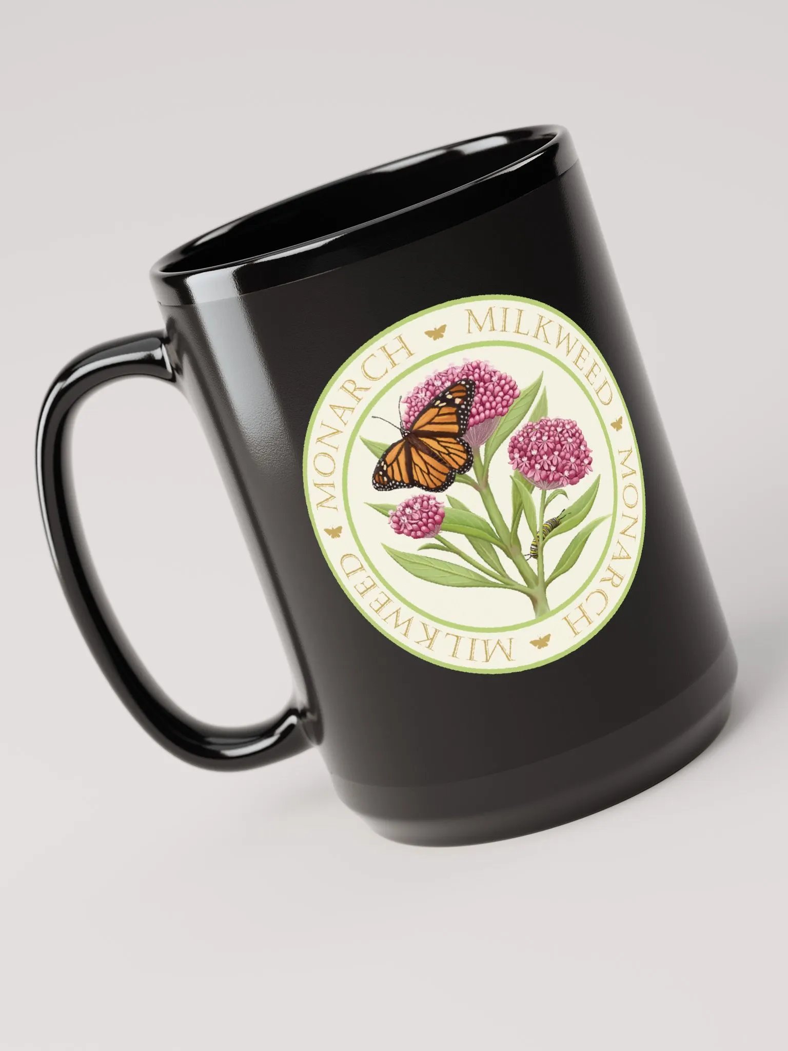 Monarch - Milkweed Black Mug product image (3)
