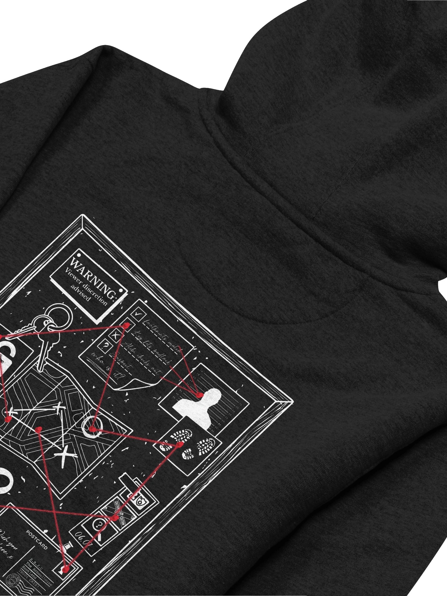 Truly Criminal Evidence Board Hoodie product image (5)
