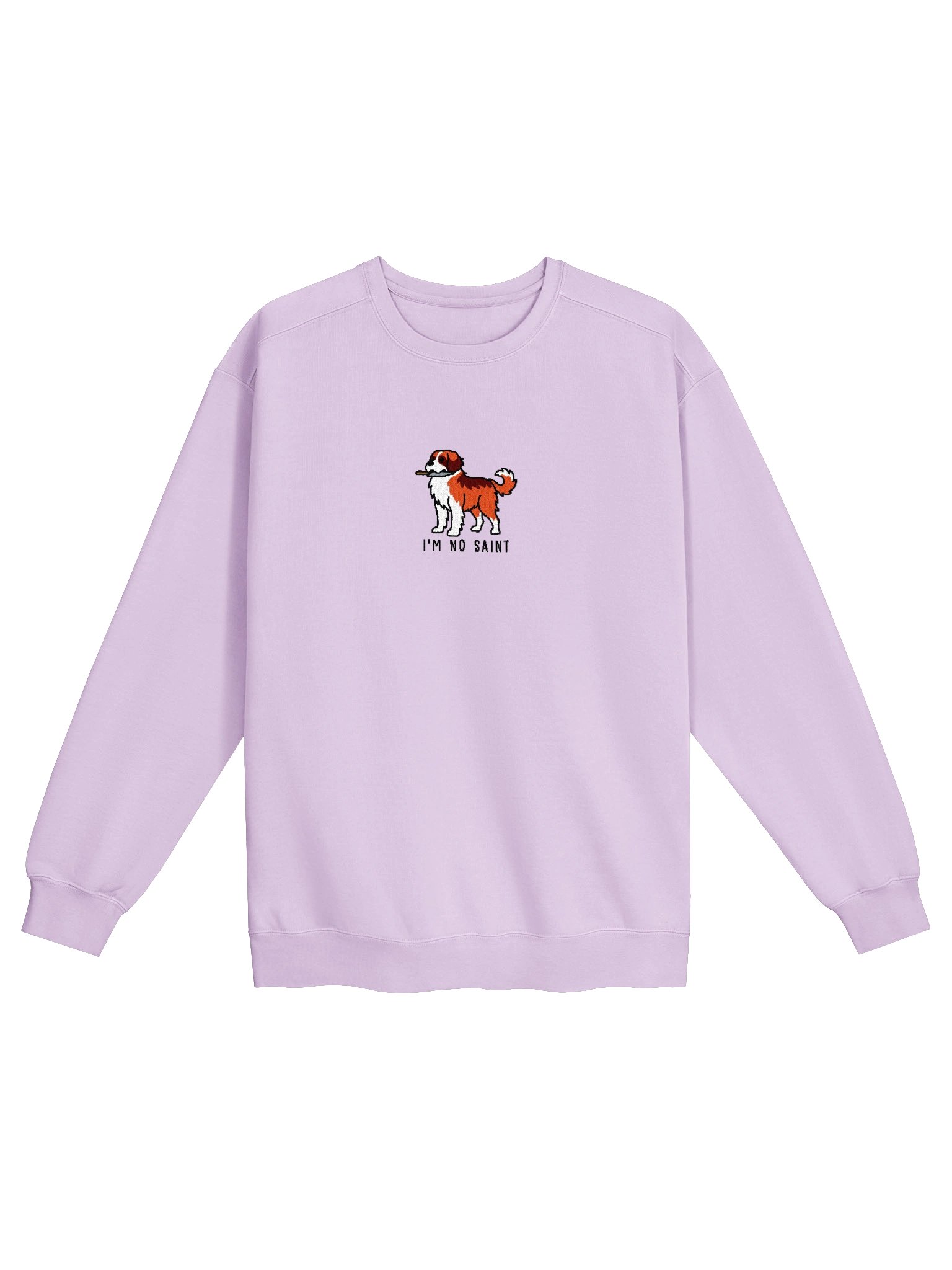 I'm No Saint Funny Chibi-Style Embroidered Premium Sweatshirt for Saint Bernard(Red) Owners product image (33)