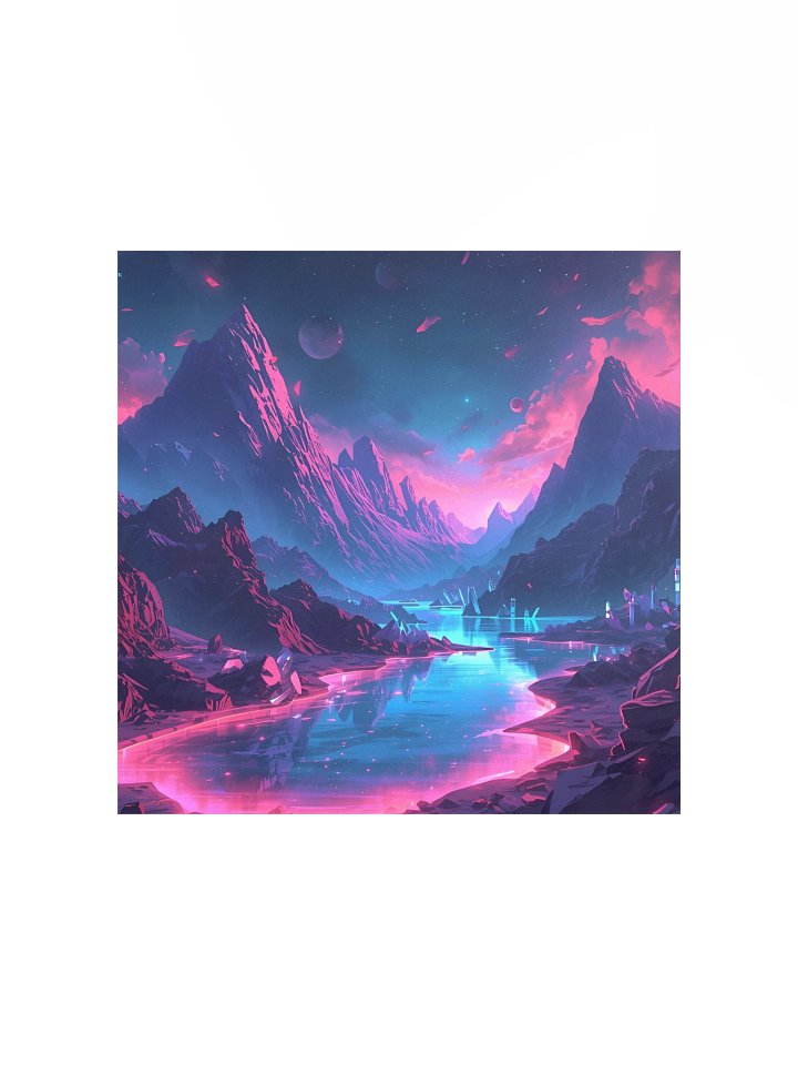 Celestial Peaks Matte Poster product image (4)