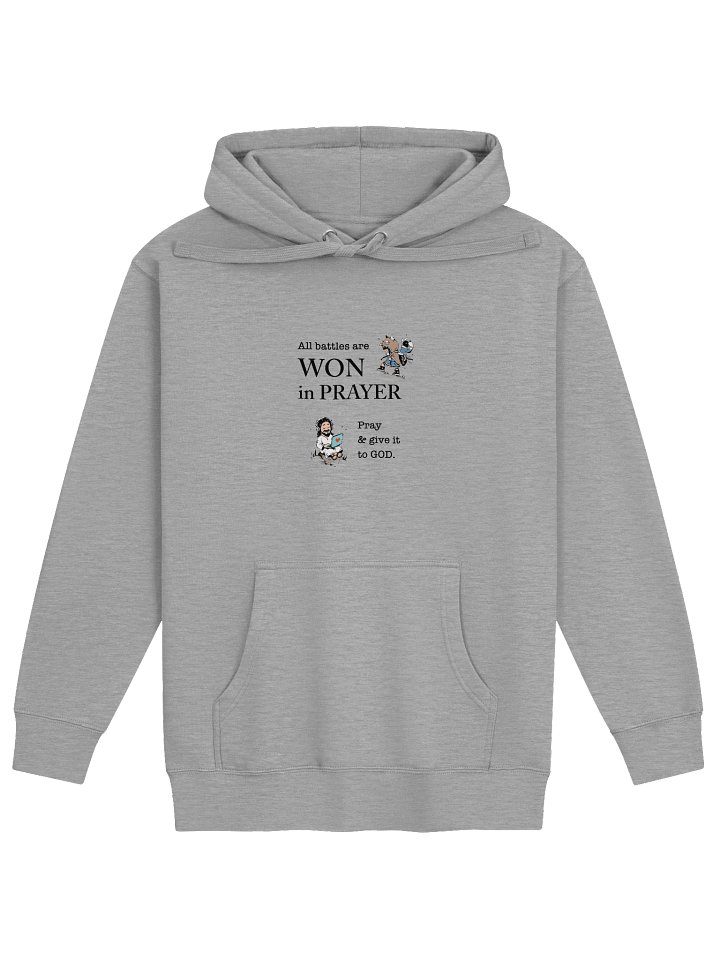 "Won in Prayer" unisex hoodie product image (1)