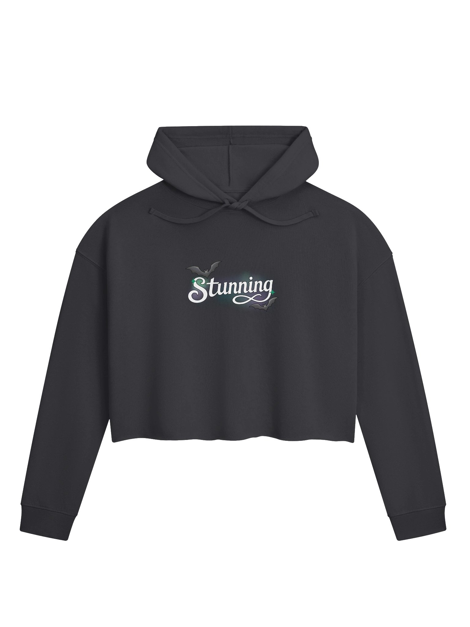 Stunning - White Front Logo Cropped Hoodie product image (1)