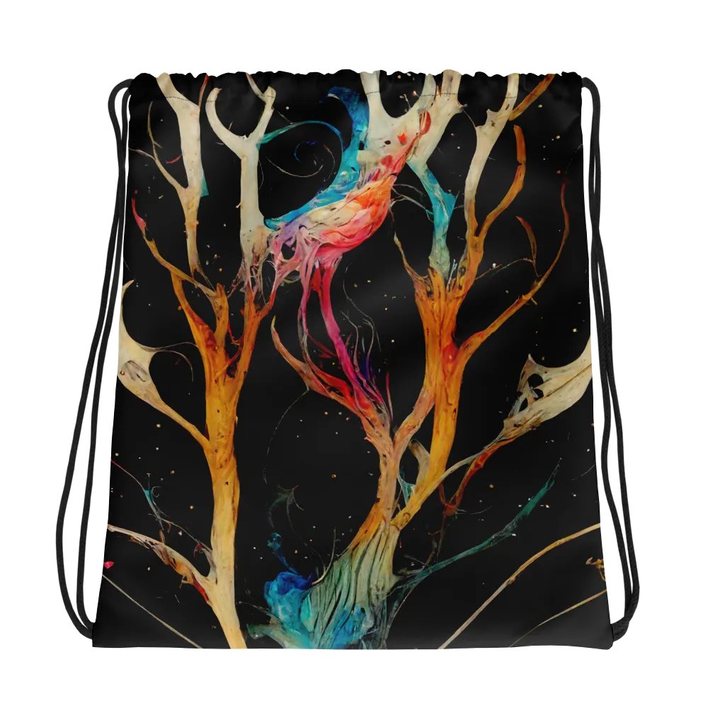 Fantasy Branches All-Over Drawstring Bag product image (1)