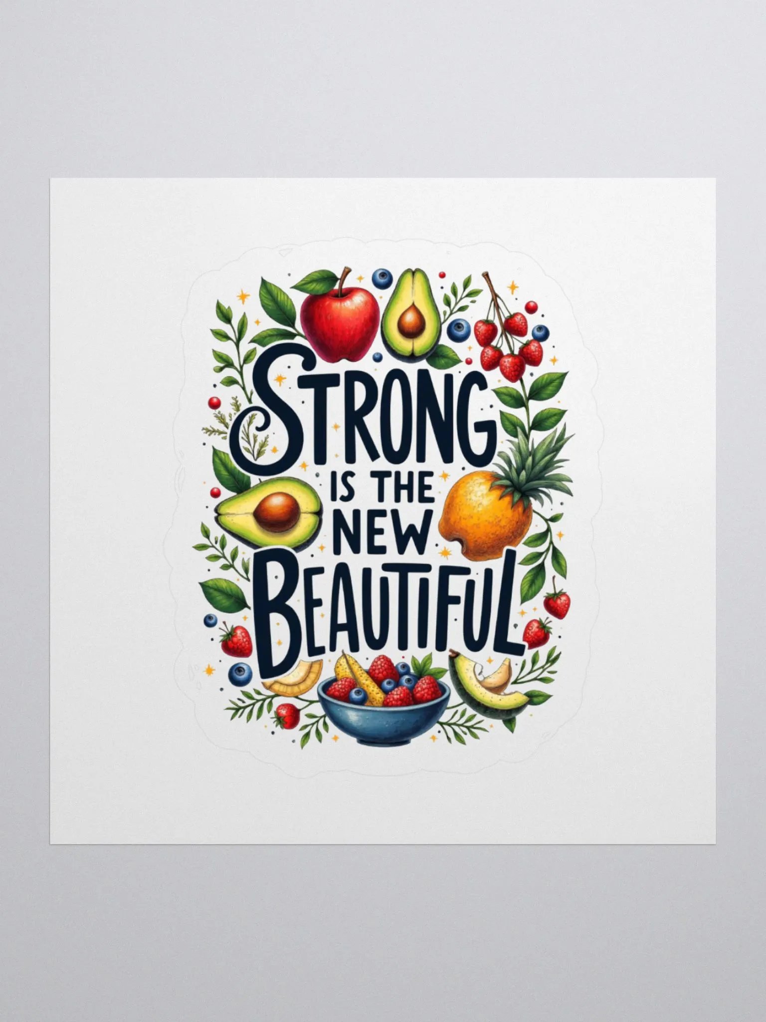 Strong is the New Beautiful Kiss Cut Stickers product image (2)