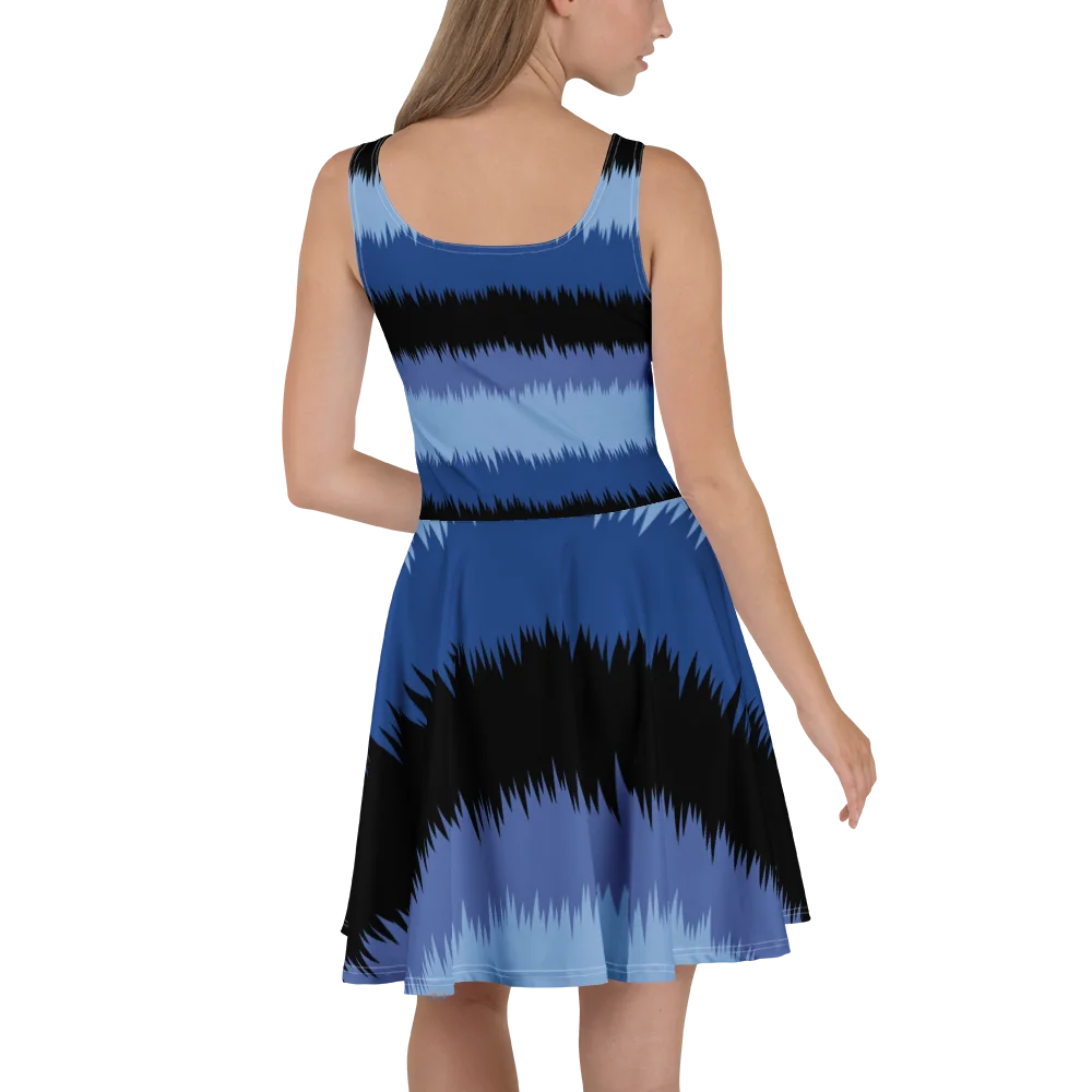 Sawtooth Blues Skater Dress product image (4)