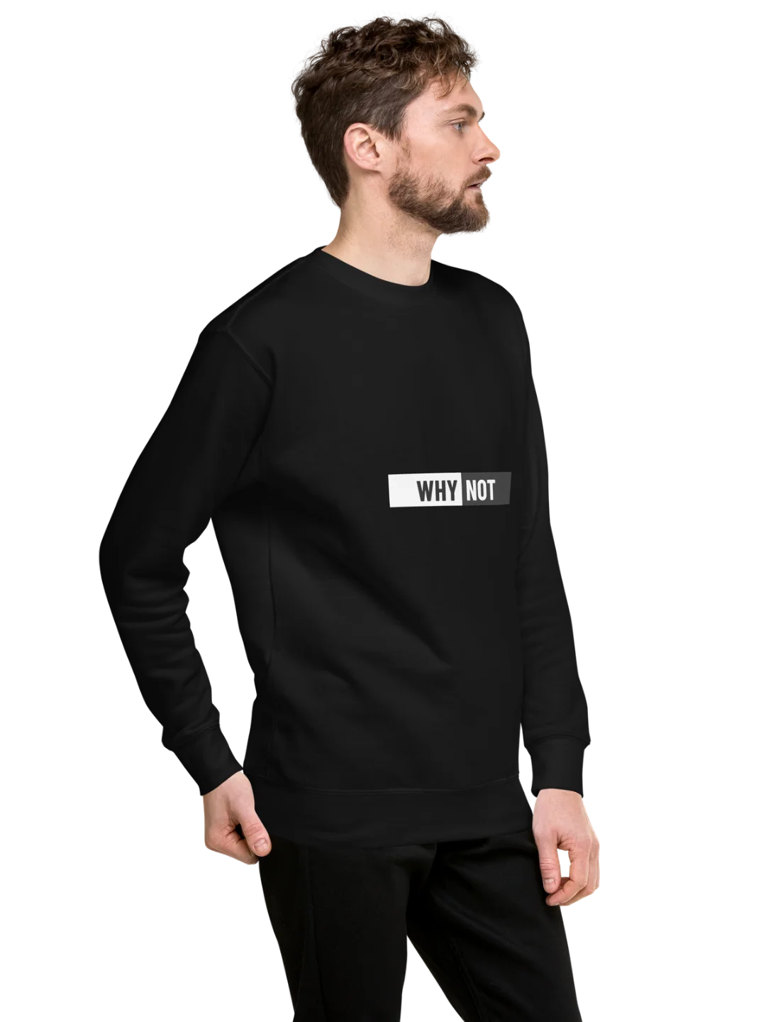 WHY NOT — Minimalist Statement Sweatshirt product image (6)