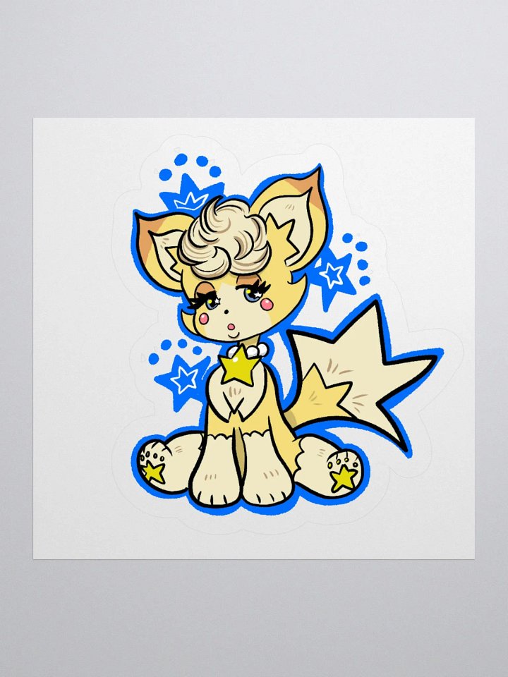 "Sleepy Stars" Cream Sticker product image (1)
