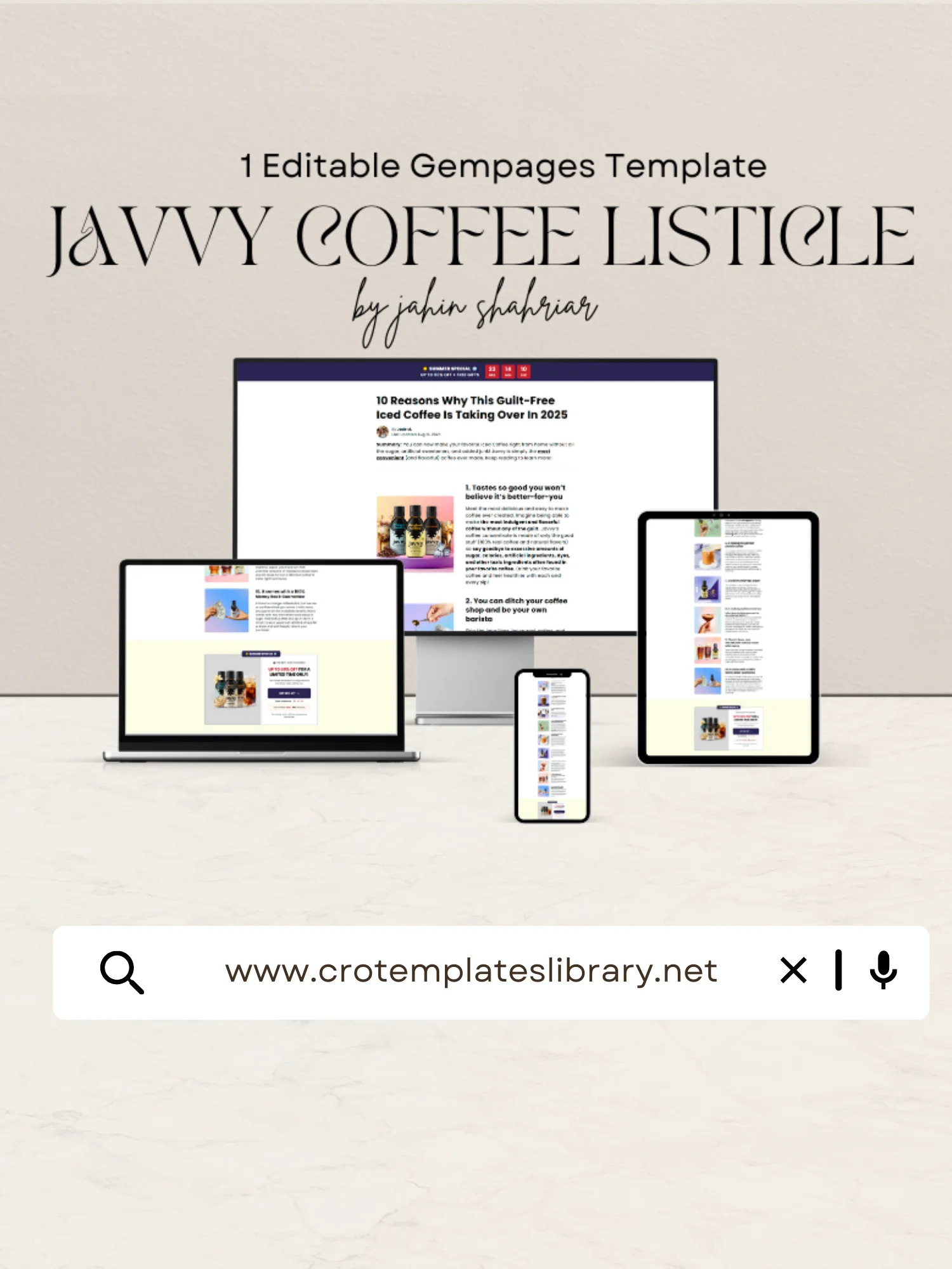 Javvy Coffee 10 Reason Listicle Template product image (1)