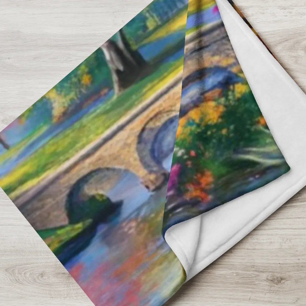 Tranquil Landscape Cottage Throw Blanket product image (1)