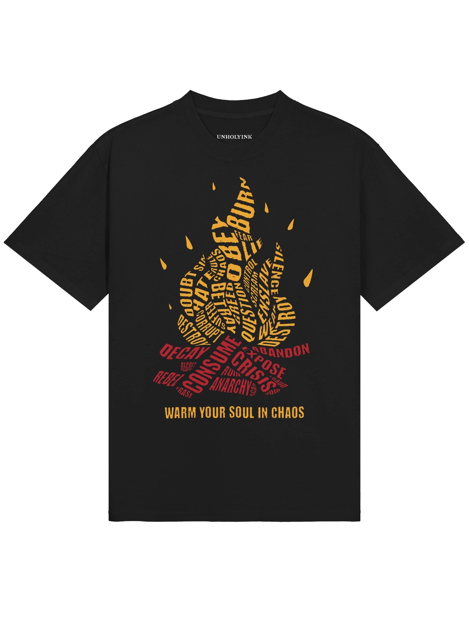 WARM YOUR SOUL IN CHAOS — Oversized Tee product image (2)