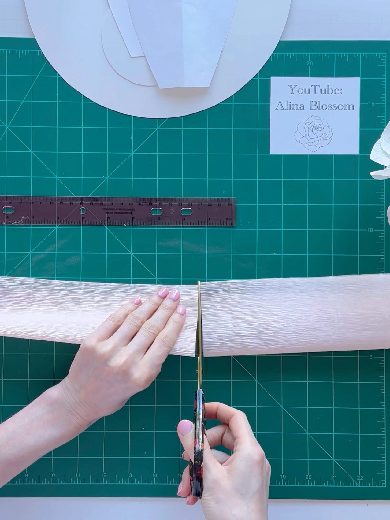 DIY Giant Paper English Rose: Templates from Video Tutorial + Materials Checklist product image (2)