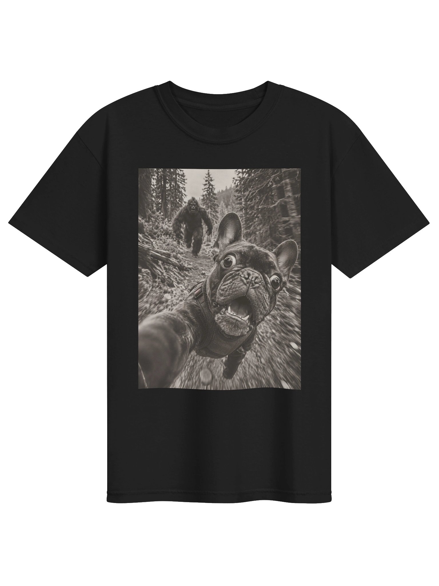 Funny French Bulldog T-Shirt, Frenchie Sweatshirt And Bigfoot Dogs Gifts product image (10)
