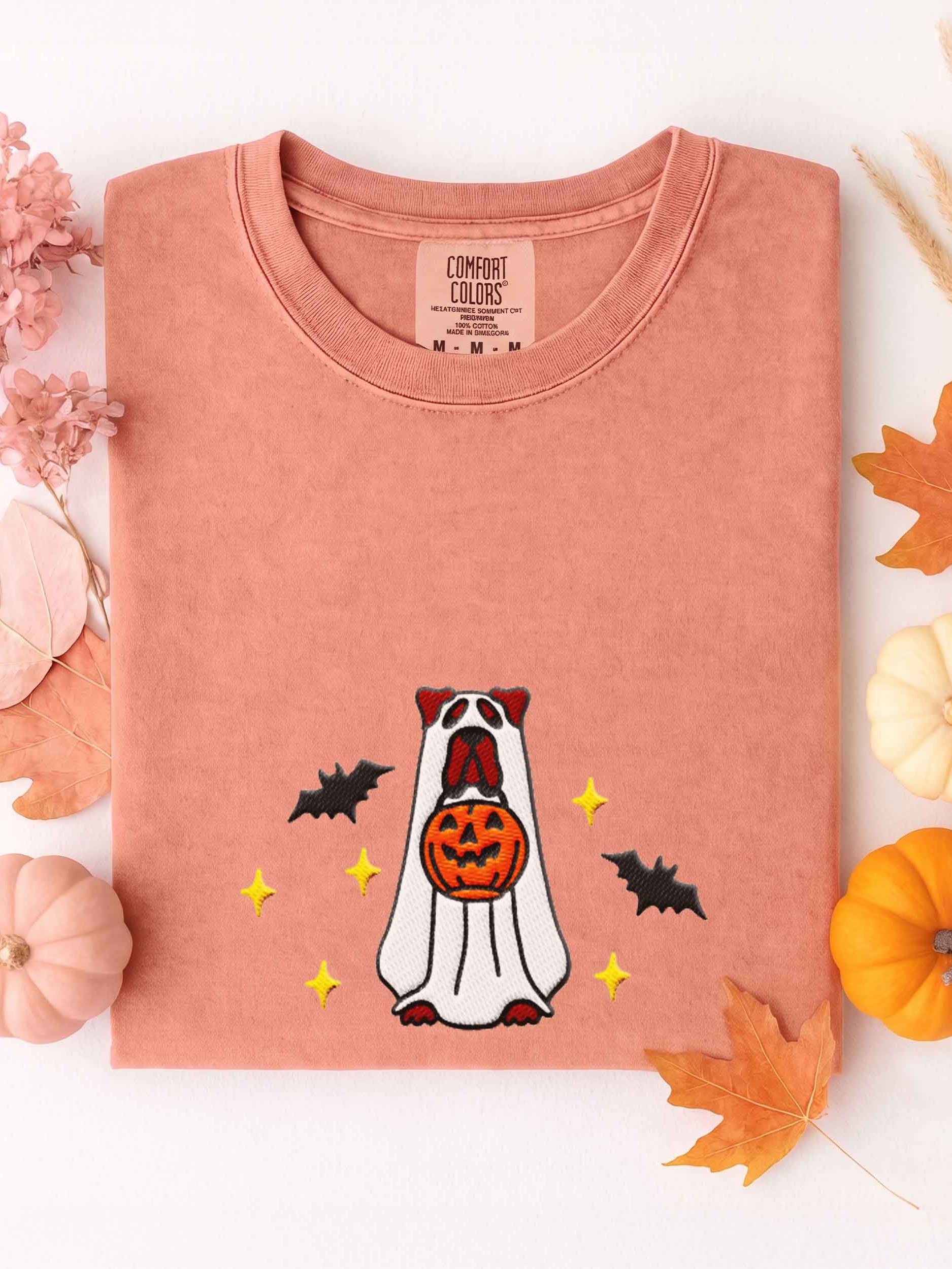 Halloween Cane Corso(Brindle) Embroidered T-Shirt product image (1)