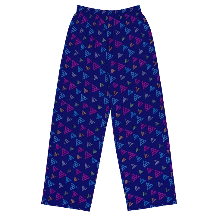 Colorful Geometric Triangles Wide-Leg Pants product image (1)