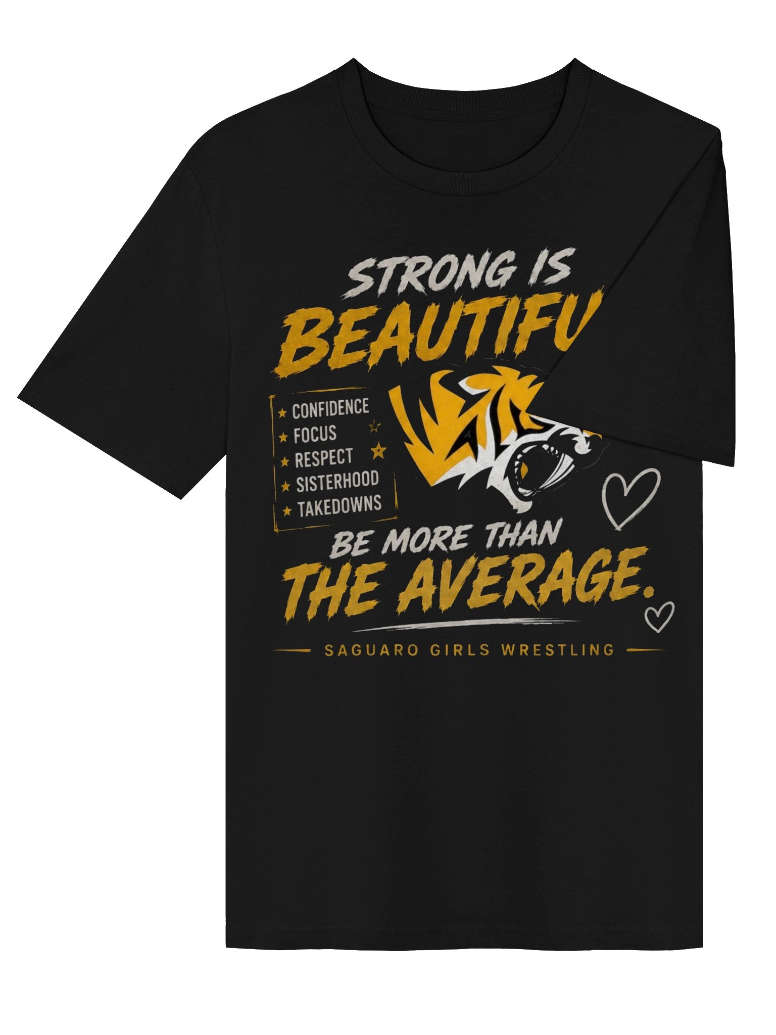 Strong Is Beautiful Saguaro Girls Wrestling Tee product image (13)