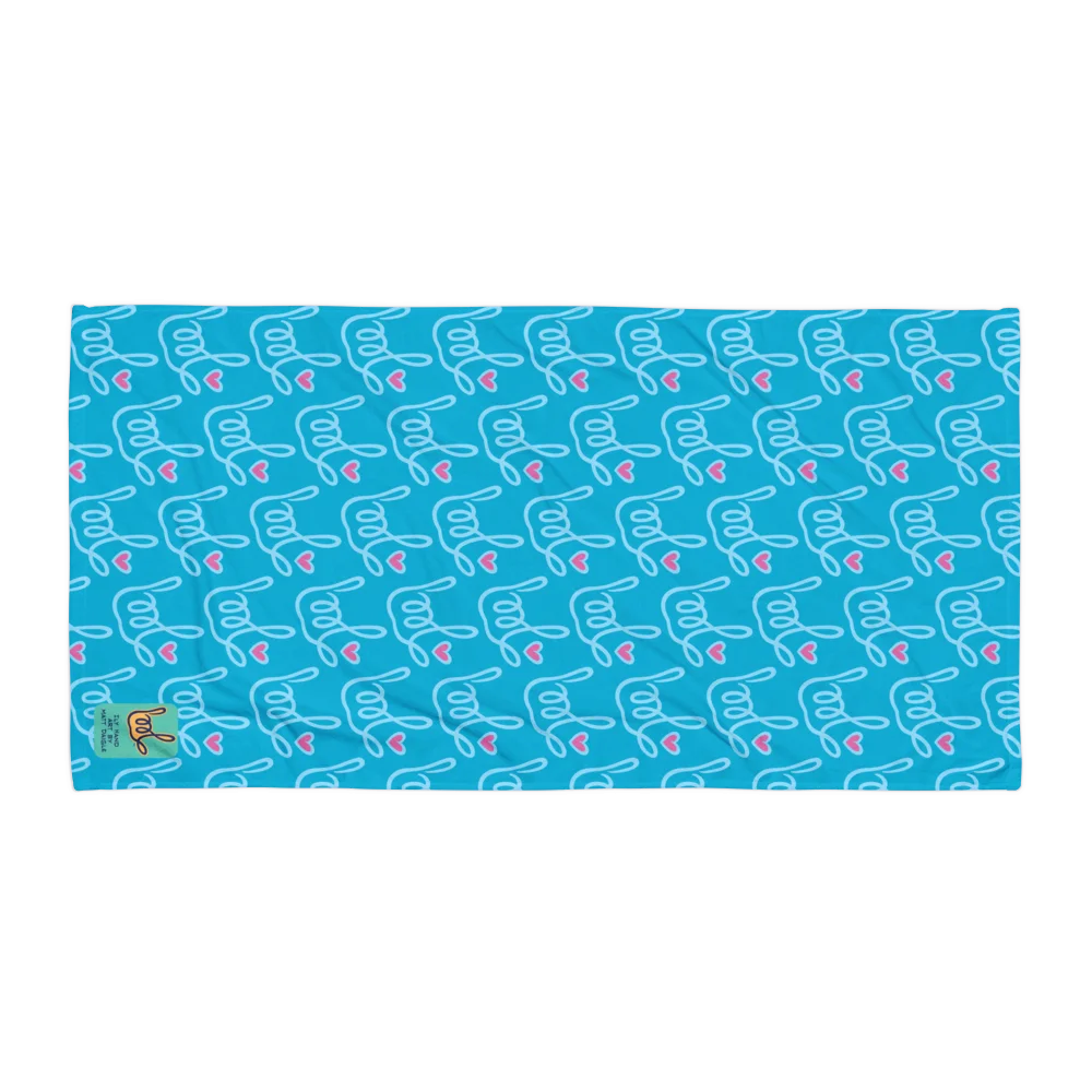 Forever ILY Blue Beach Towel product image (1)