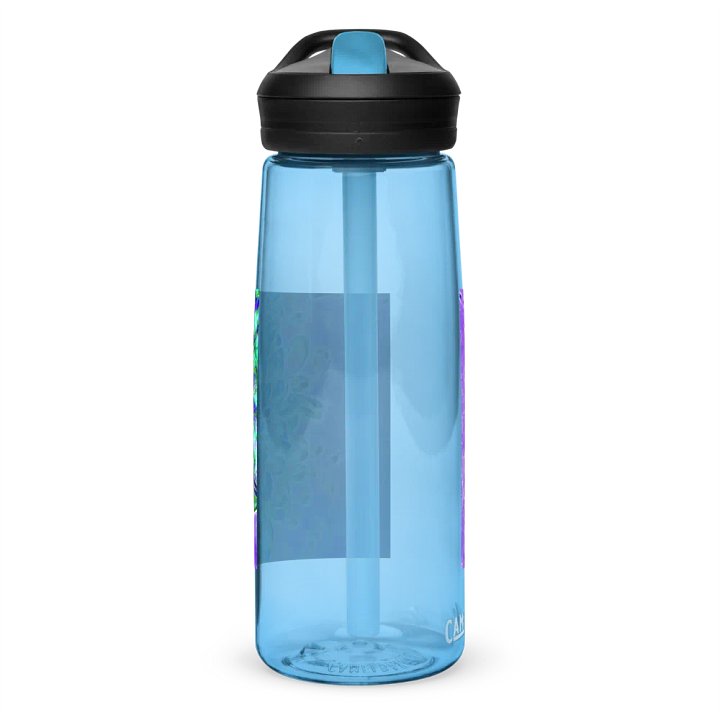 Peacock Chrysanthemum Sports Water Bottle product image (2)