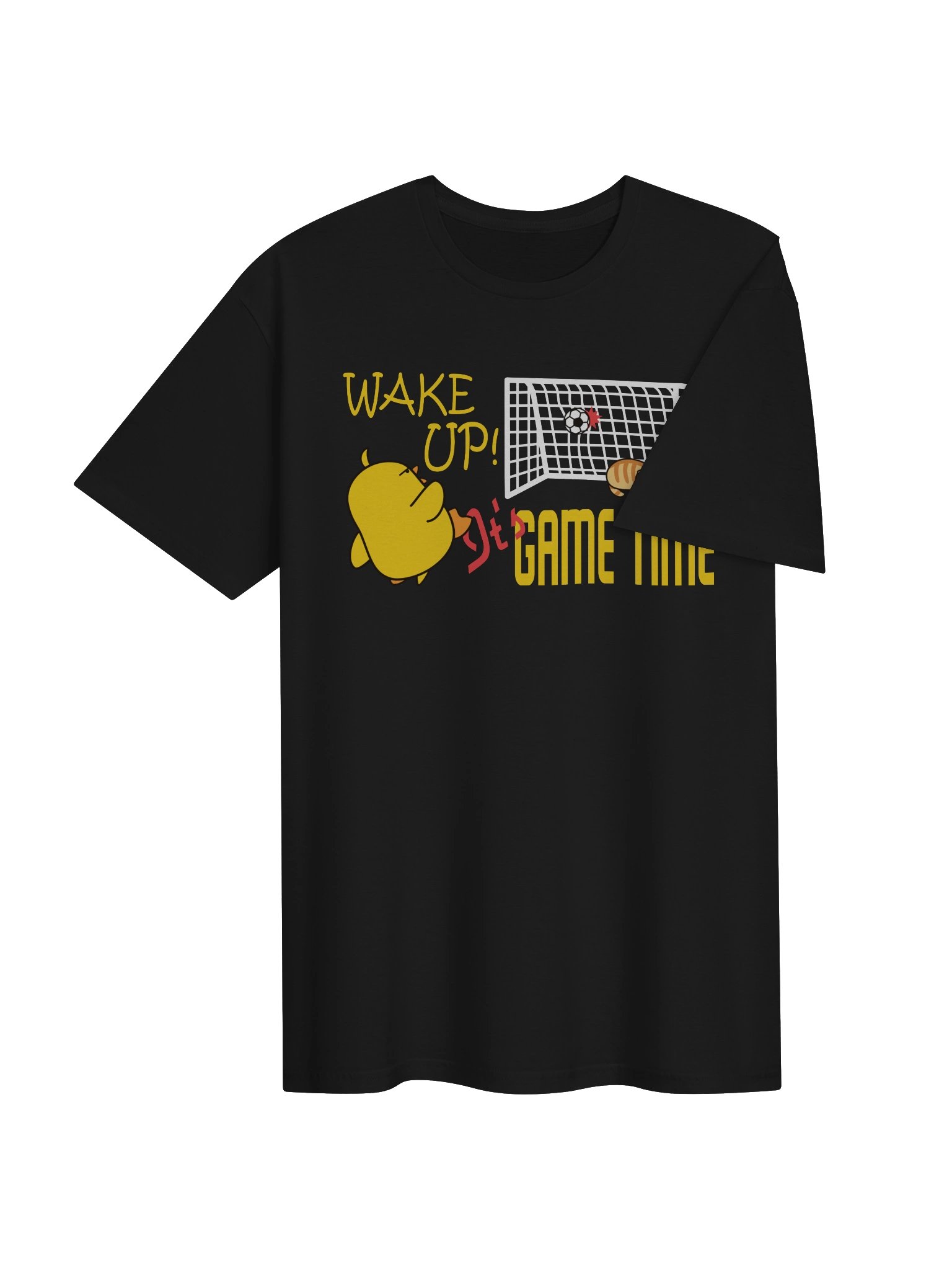 Soccer Cat (WAKE UP, It's GAME TIME) - Unisex Adult Super Soft Lightweight T-shirt product image (3)