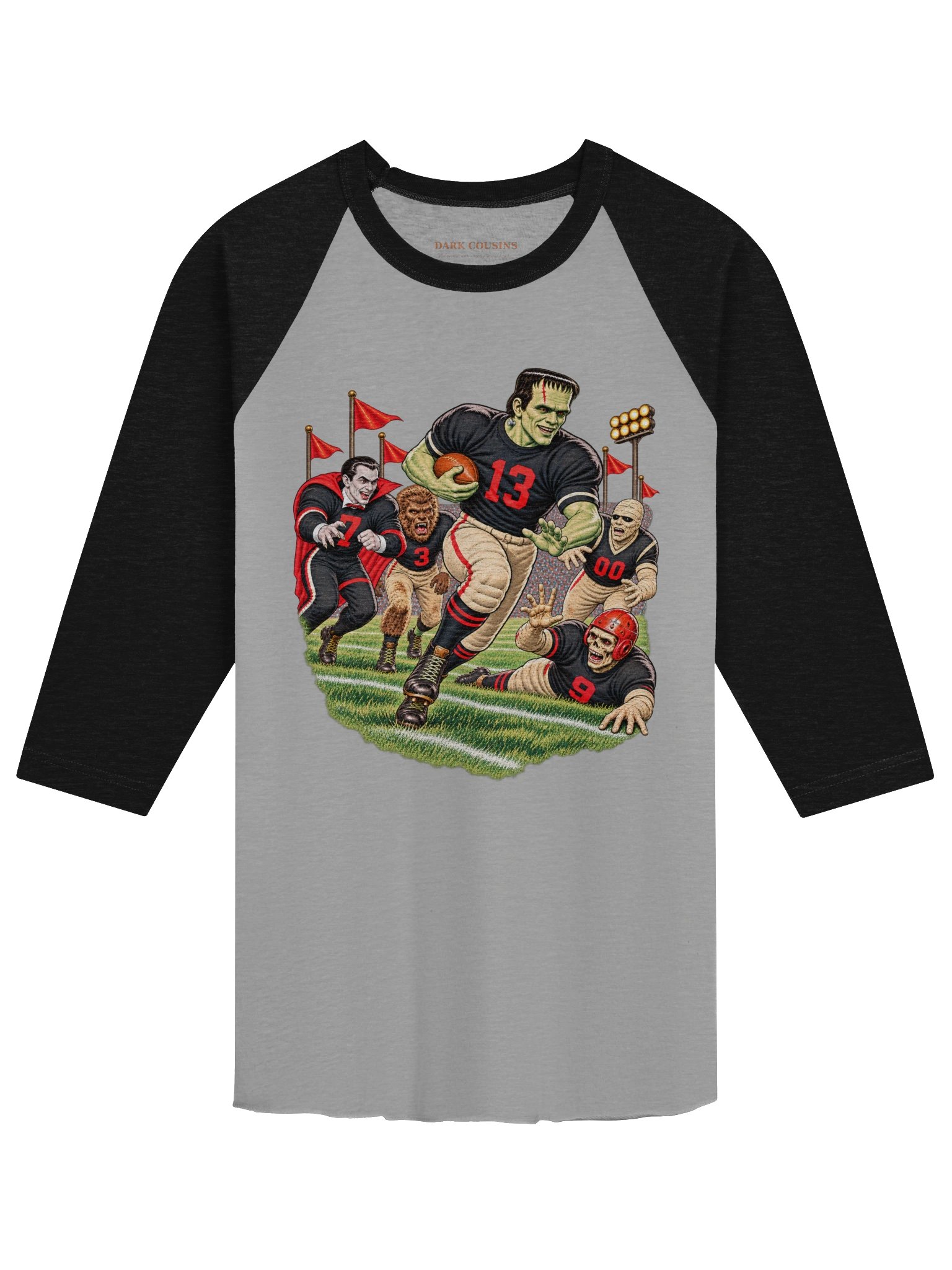 Sunday Fright Football Raglan product image (1)