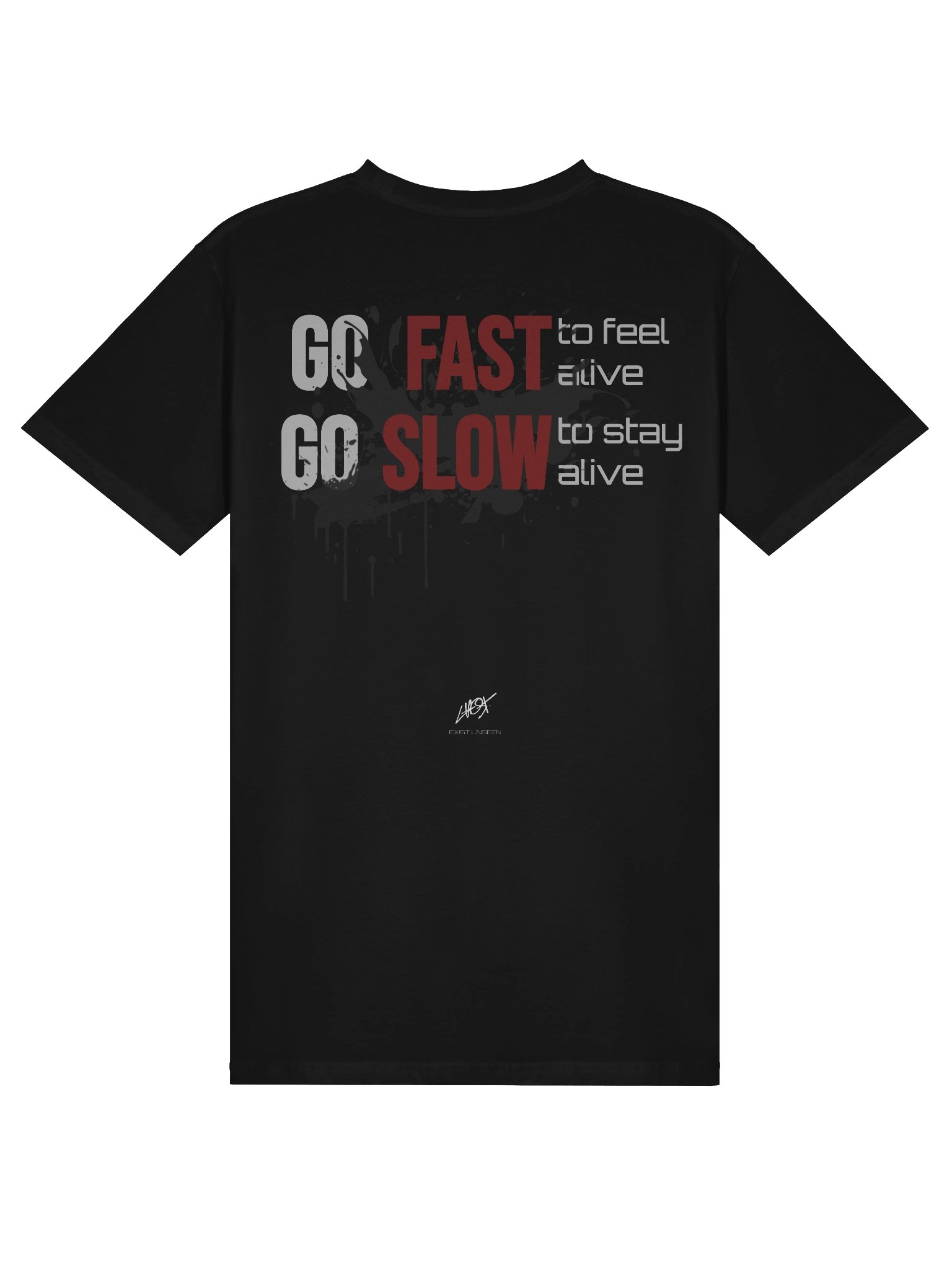 ghost.r6 "go fast" tshirt (unisex) # DROP 1 limited product image (1)