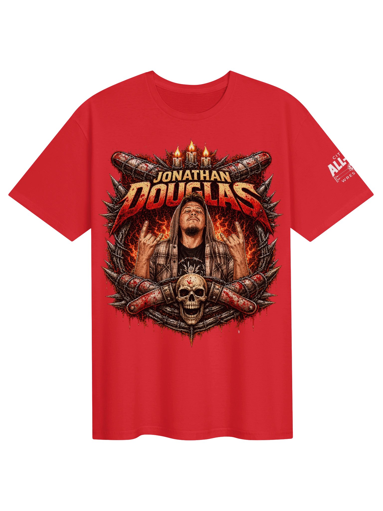 Jonathan Douglas "Skull and Bats" Tee product image (1)