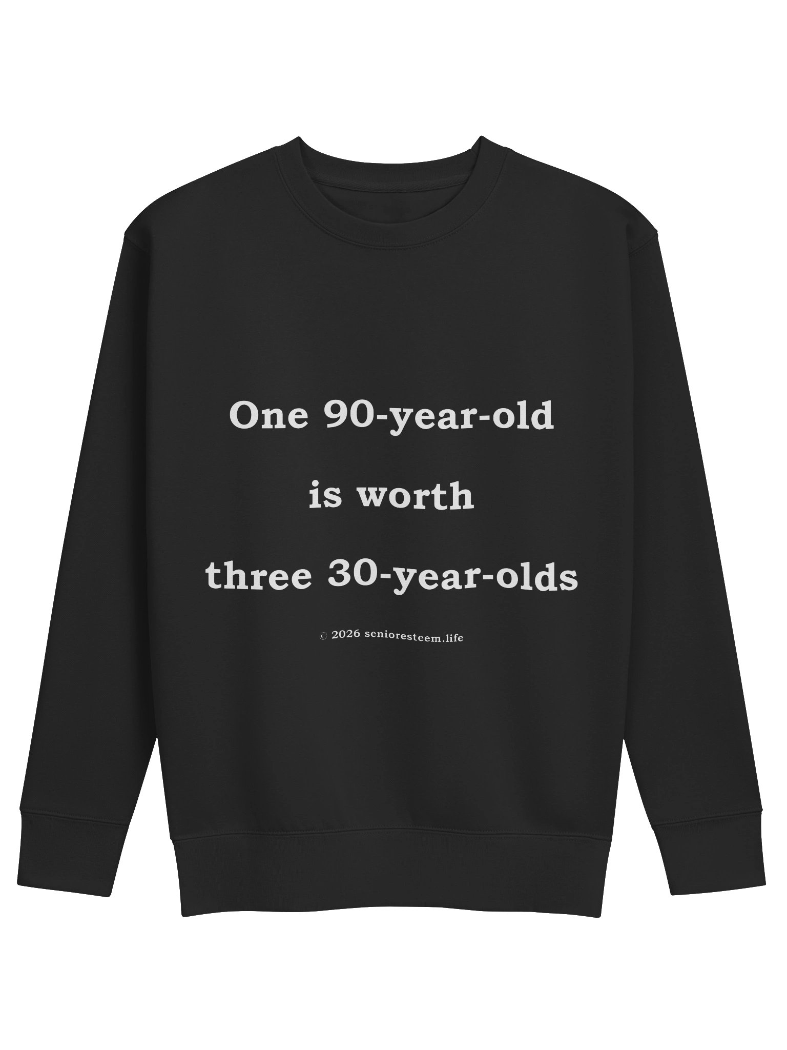 One 90-Year-Old, Worth Three Dark Sweatshirt product image (5)