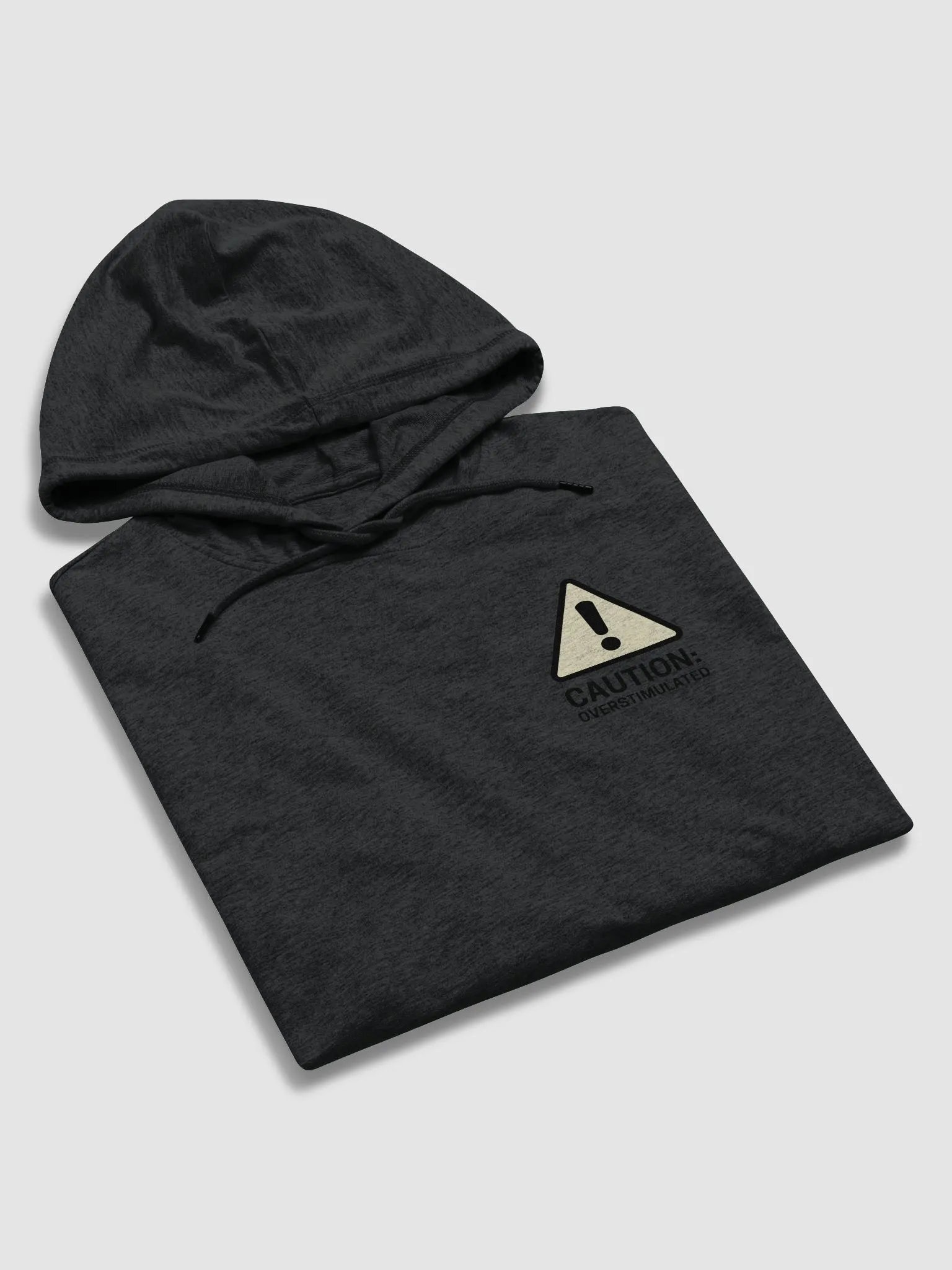 CAUTION: OCERSTIMULATED (sm. moonstone design) printed lightweight hoodie product image (5)