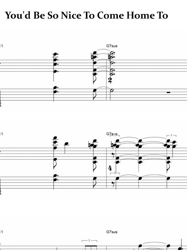 You'd Be So Nice To Come Home To - Piano sheet music product image (1)