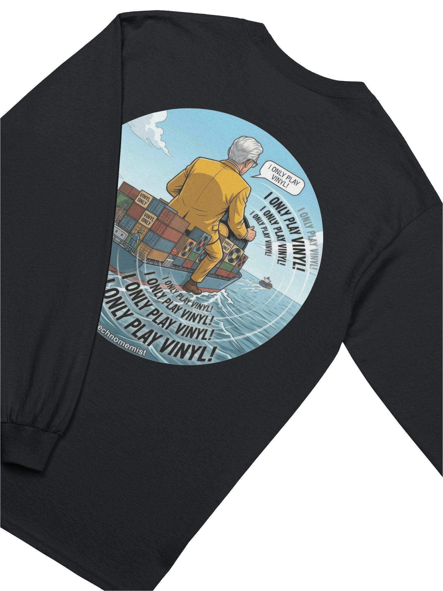 I Only Play Vinyl Longsleeve product image (4)