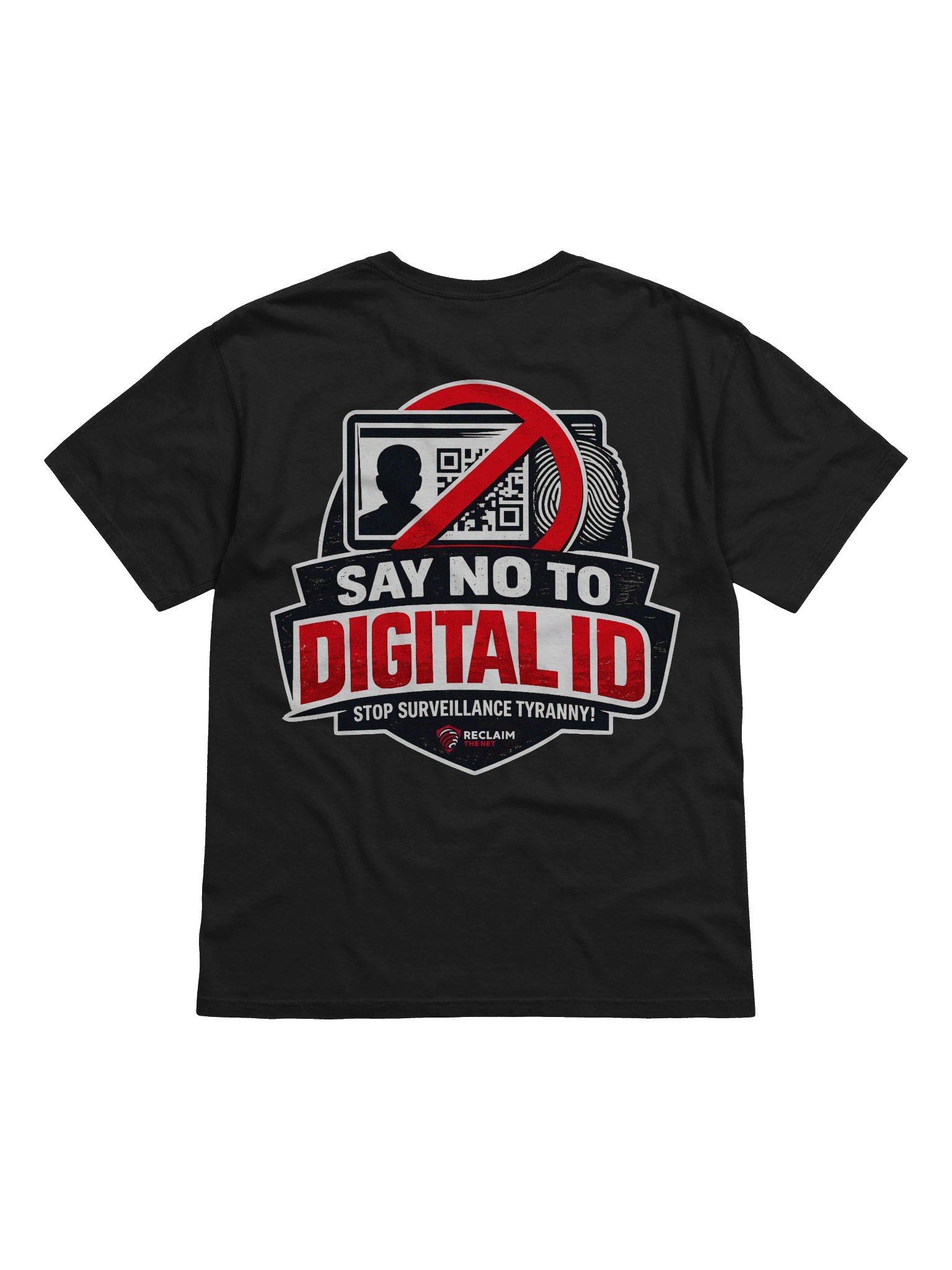 Say No To Digital ID Back Graphic Campaign T-Shirt product image (2)