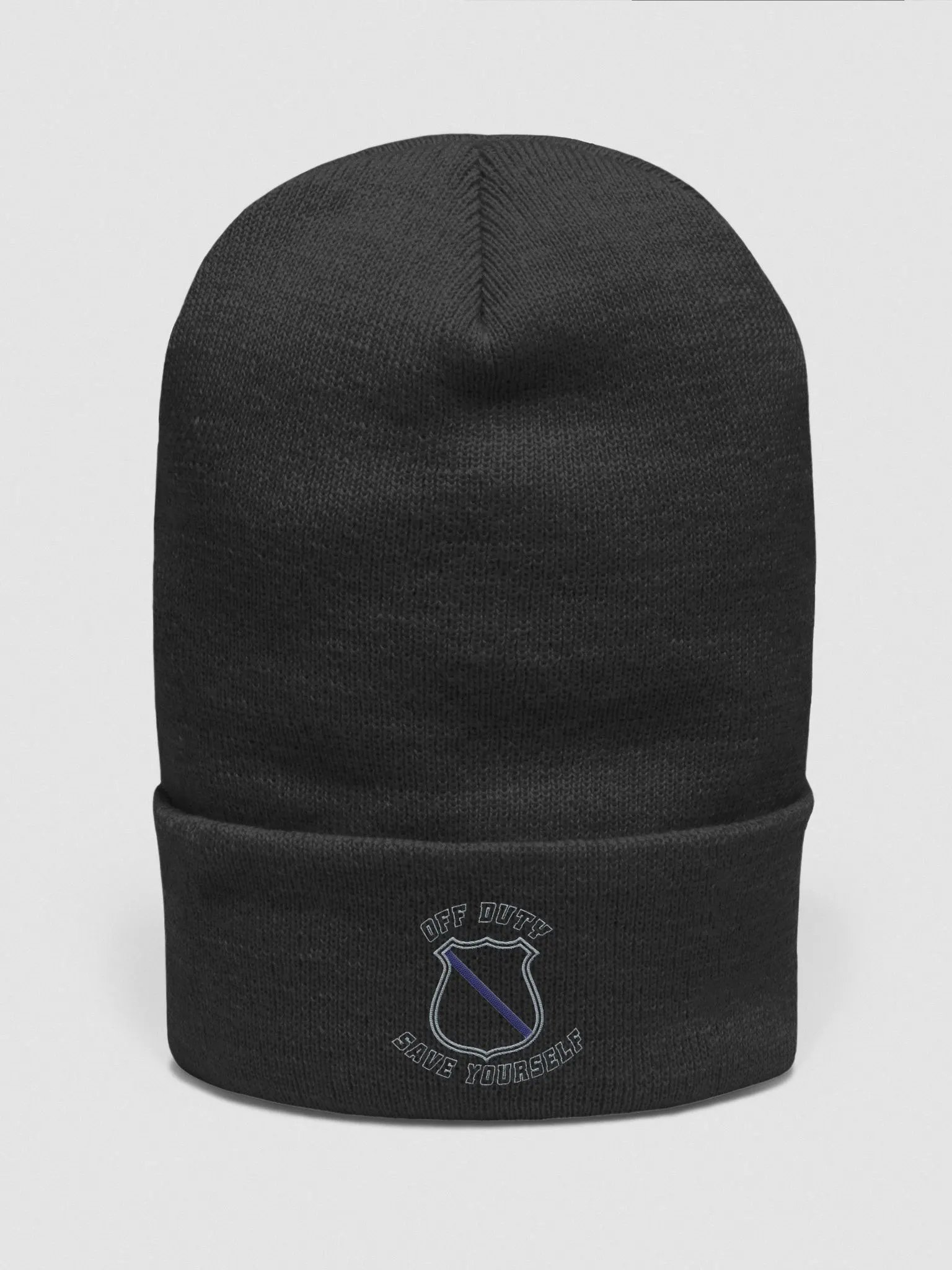 "Off Duty, Save Yourself" Police Beanie product image (5)