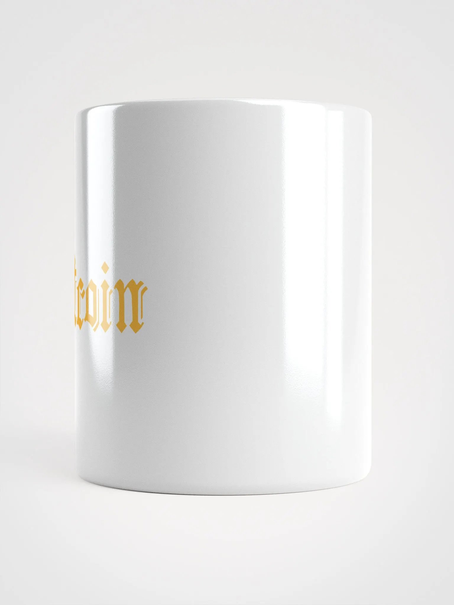 Golden Bitcoin Typography Mug product image (3)