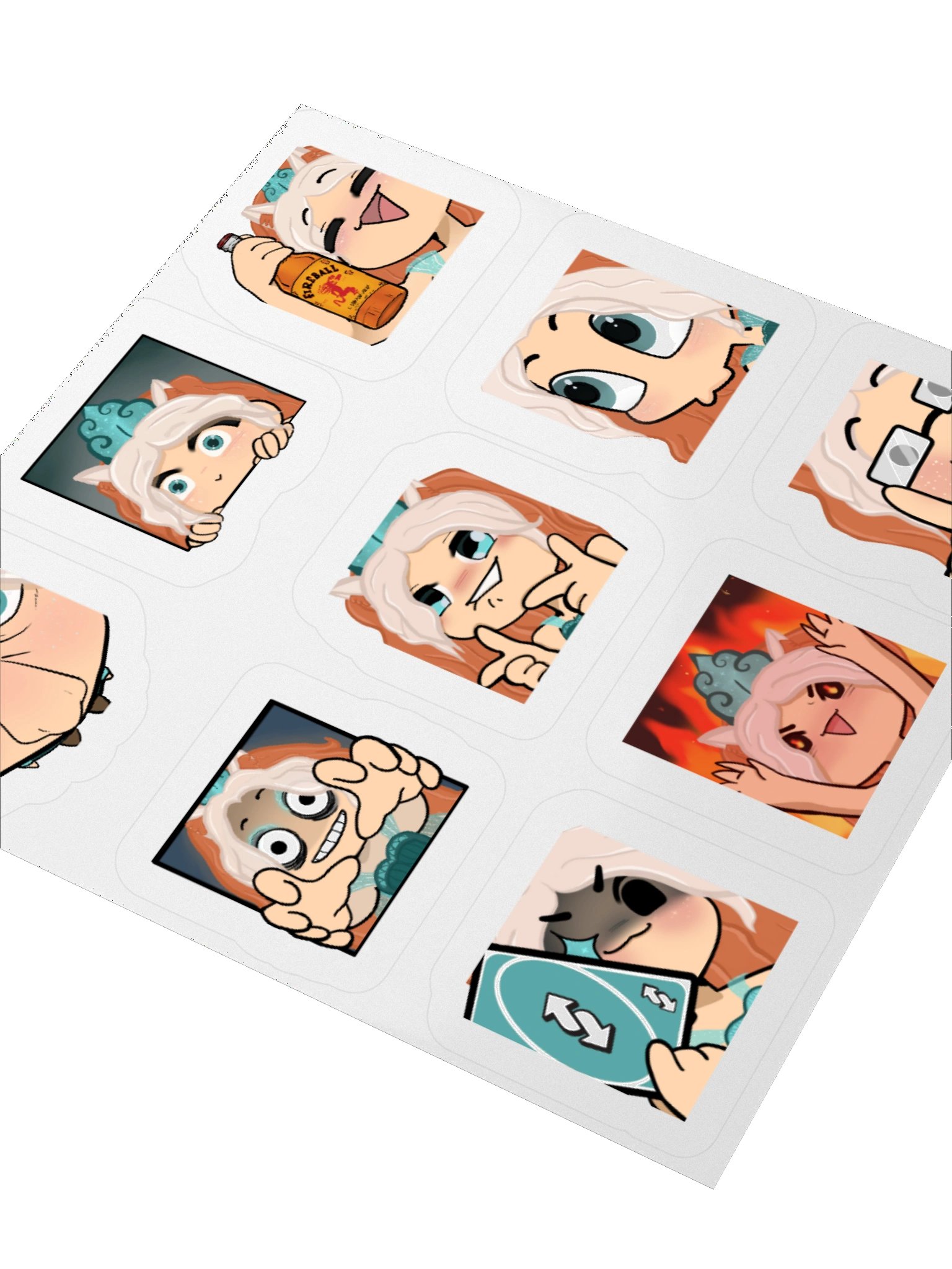 Zeda Emote Sticker Sheet product image (7)