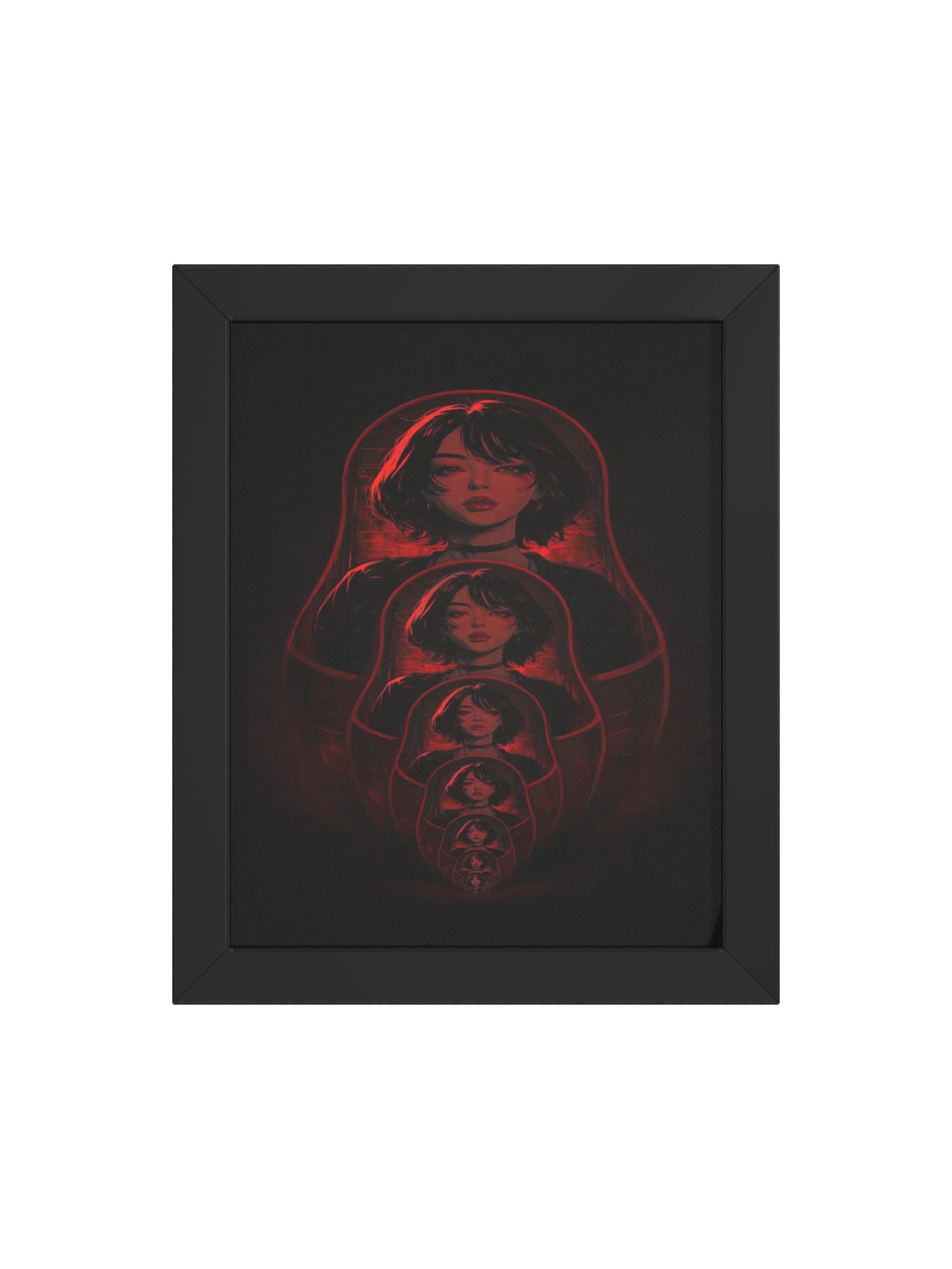 Infinite Within – Red Recursive Droste Effect Wall Art product image (4)