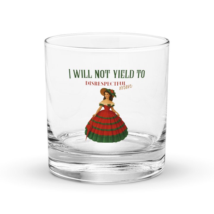 I will not yield Rocks Glass product image (1)