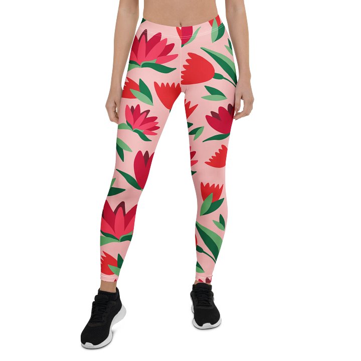 Cosmic Rose All-Over Print Leggings product image (1)