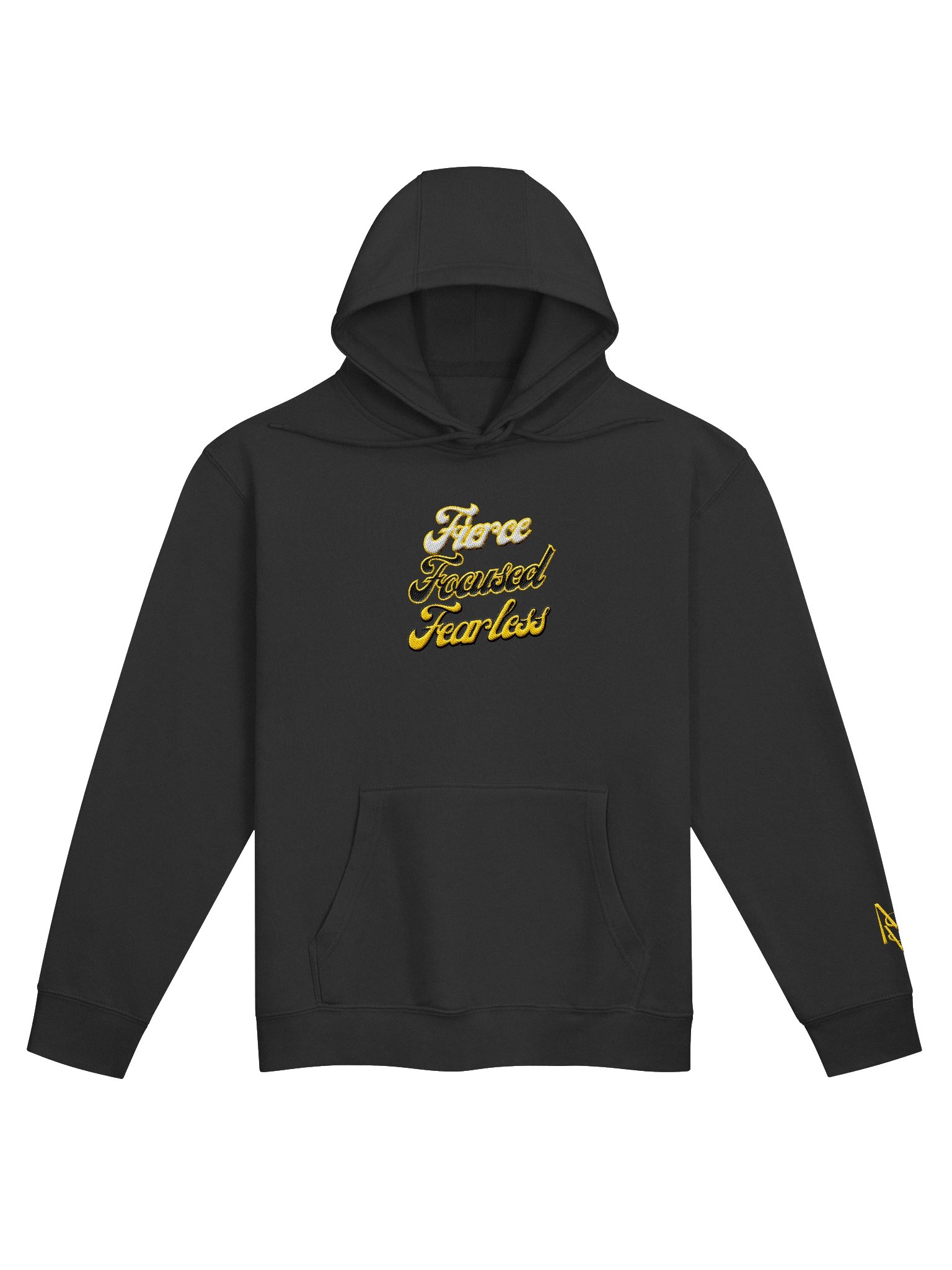 Retro Fierce. Focused. Fearless. Embroidered Hoodie | Team Verga Empowerment Collection product image (2)