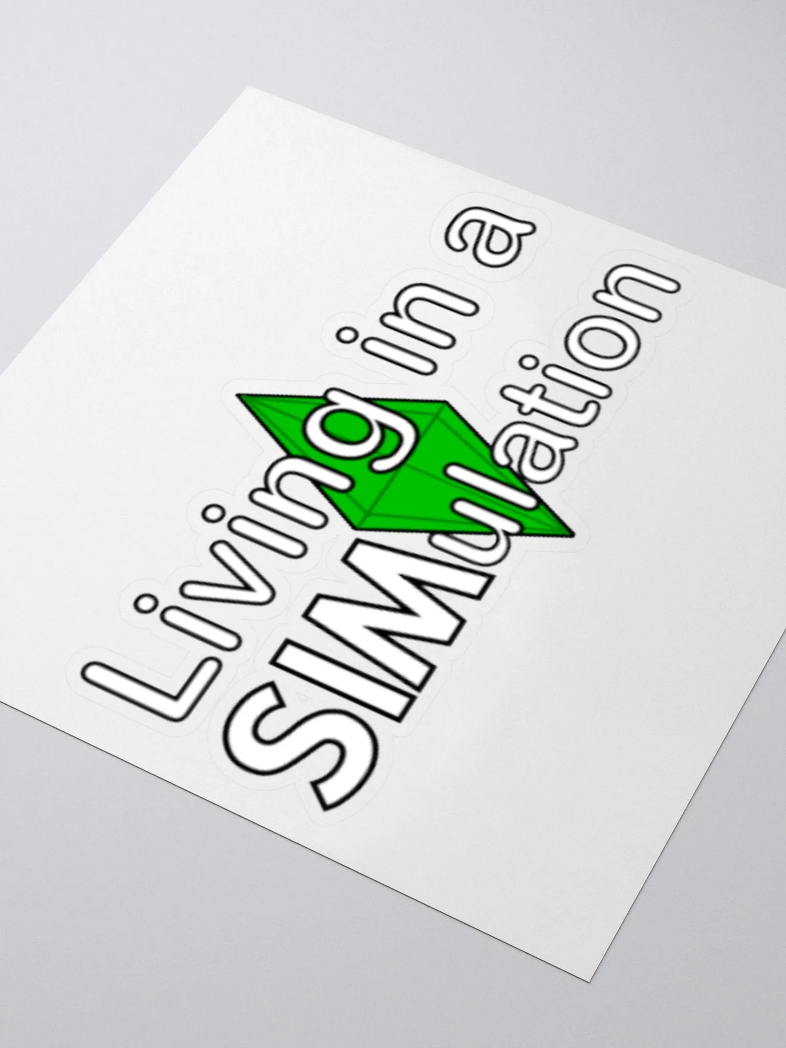 Living in a SIMulation Sticker product image (3)