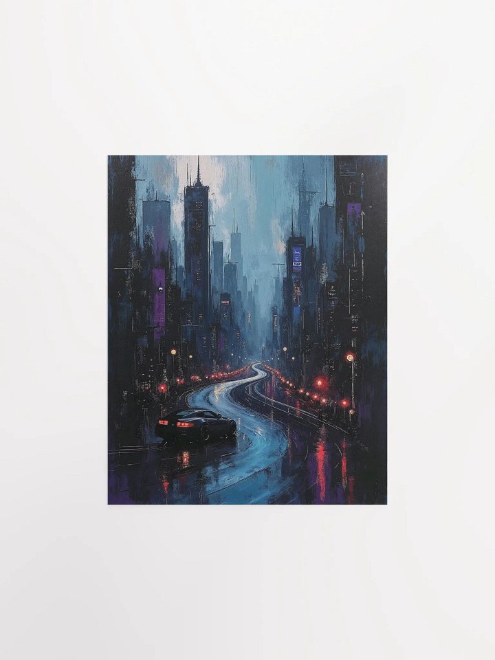 Neon Pursuit Matte Poster product image (4)