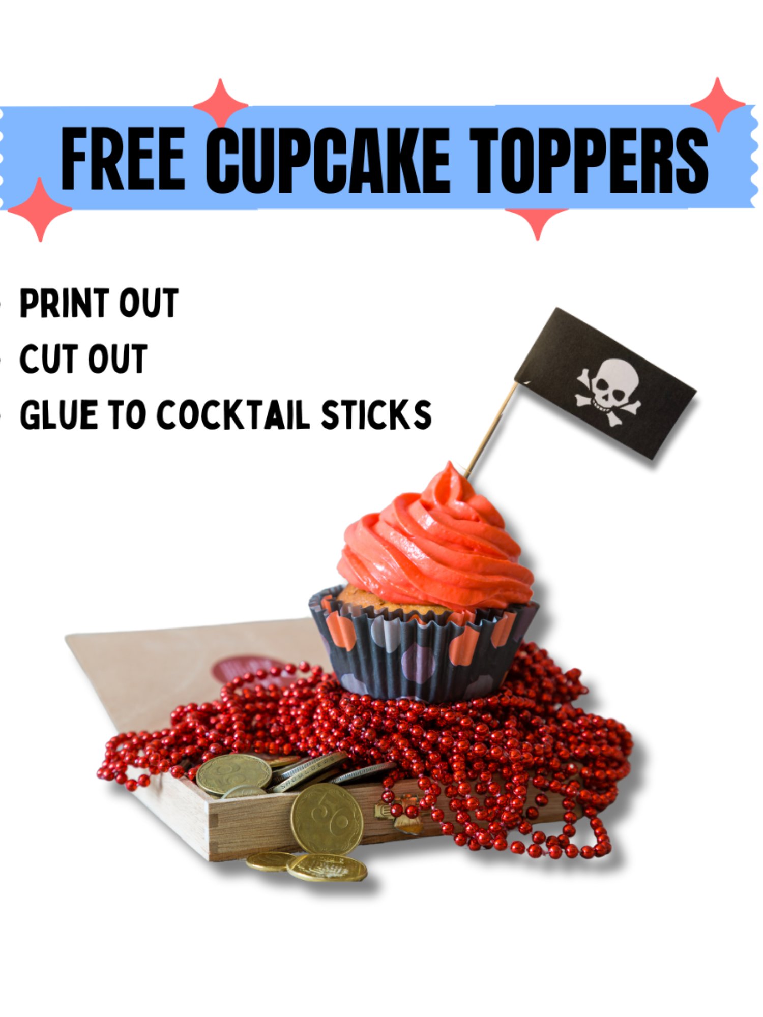 FREE Pirate Party Cake toppers product image (1)