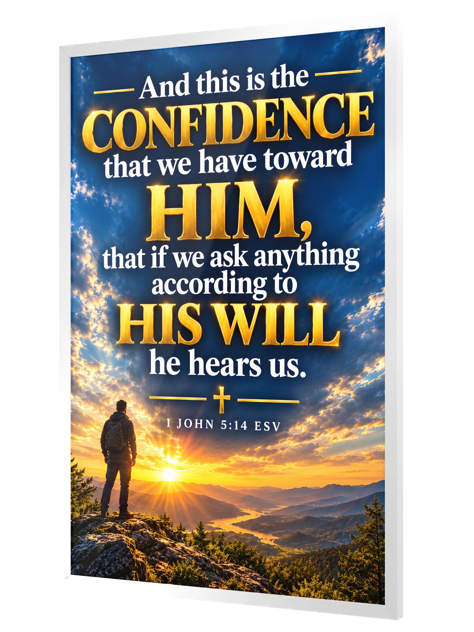 1 John Chapter 5:14 Poster product image (7)