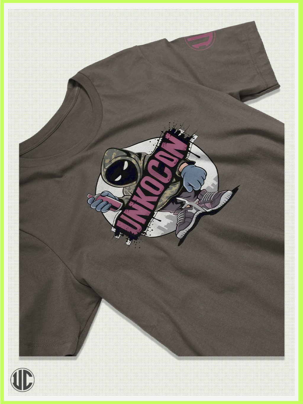 UnkoCon Graff Artist – Streetwear Spray Can Graphic Tee product image (2)