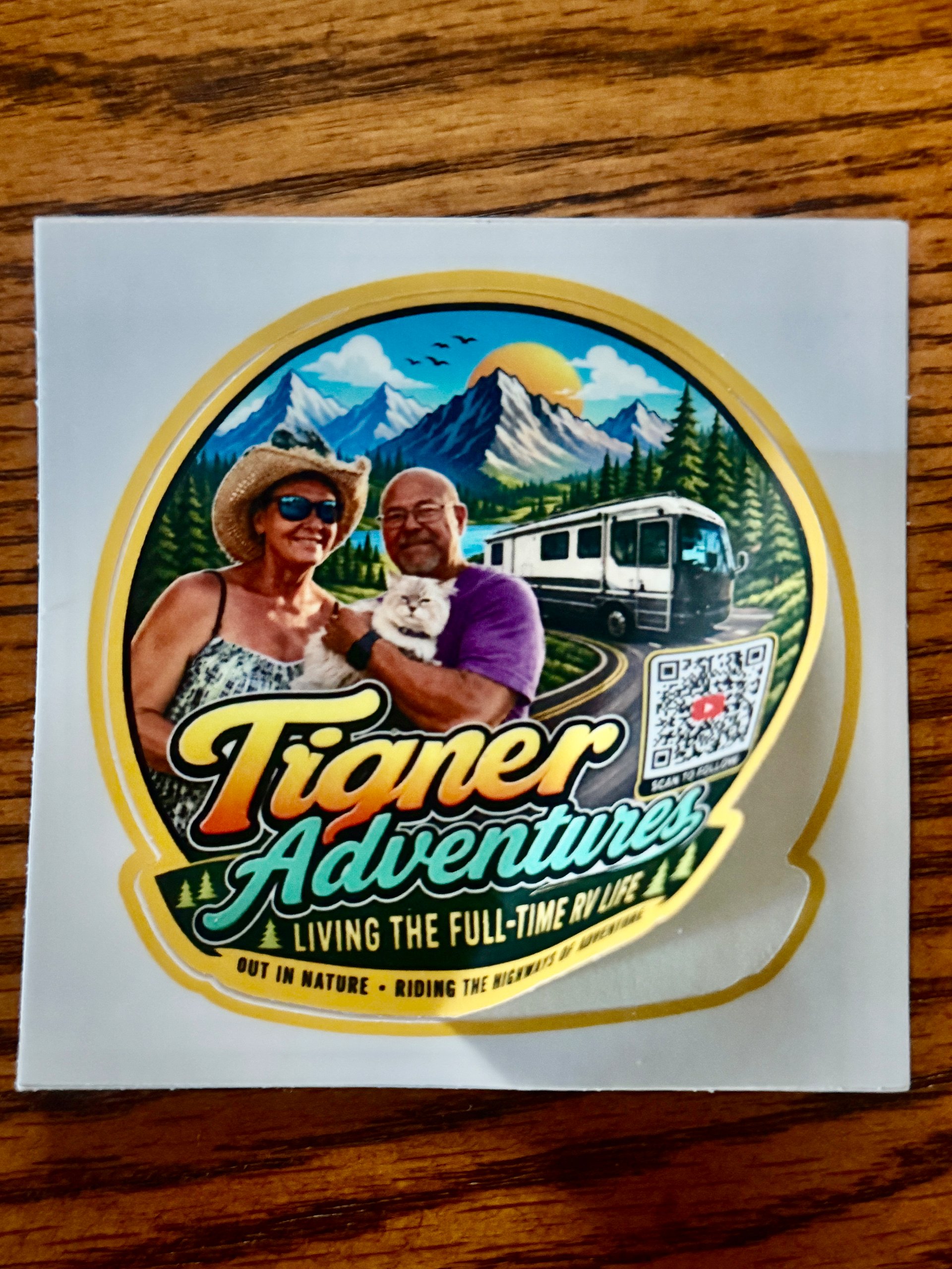 Tigner Adventures Full-Time RV Life Sticker product image (2)